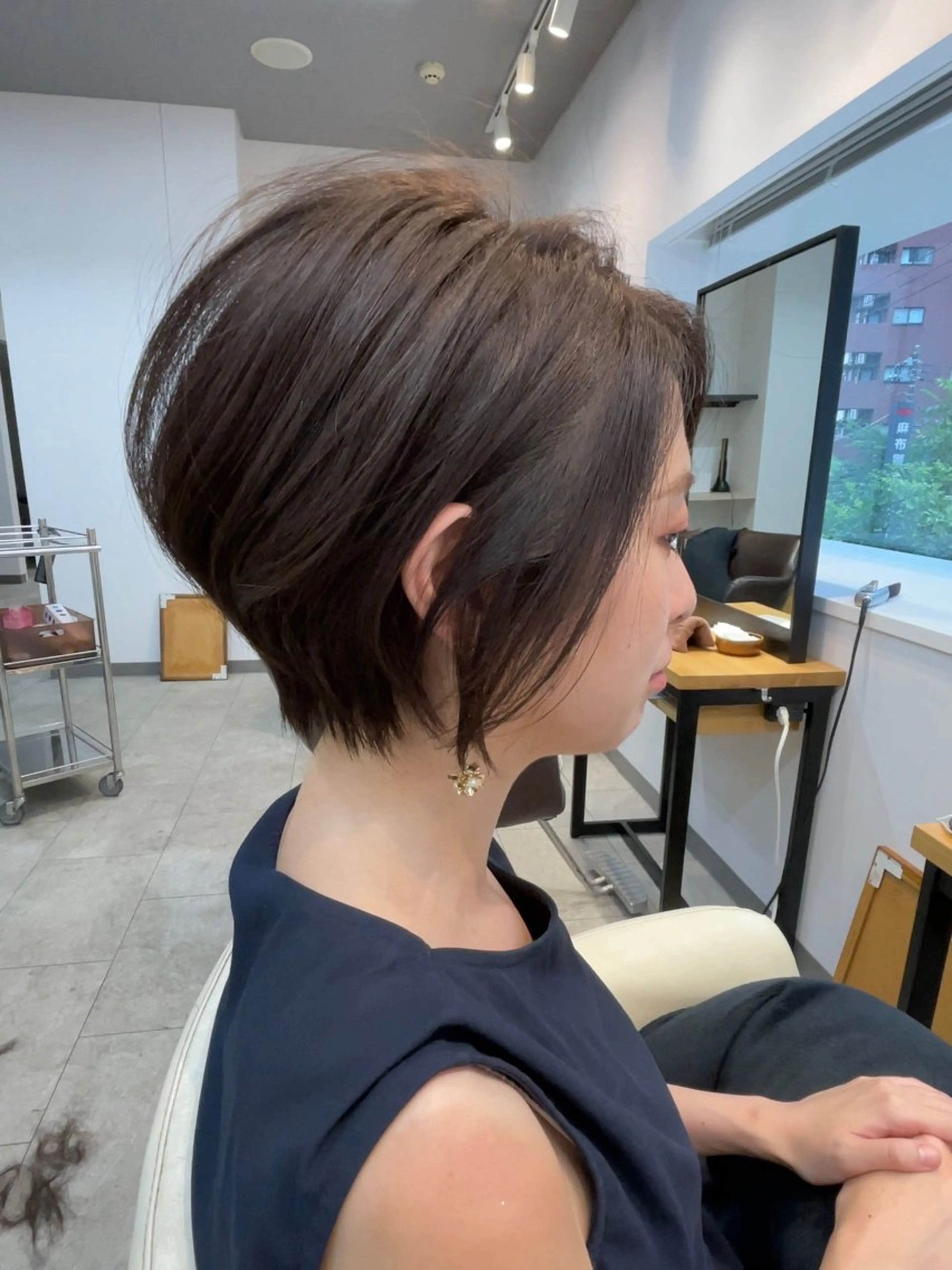 ショート 韓国風レイヤー ショート/犬塚 優介のヘアスタイル