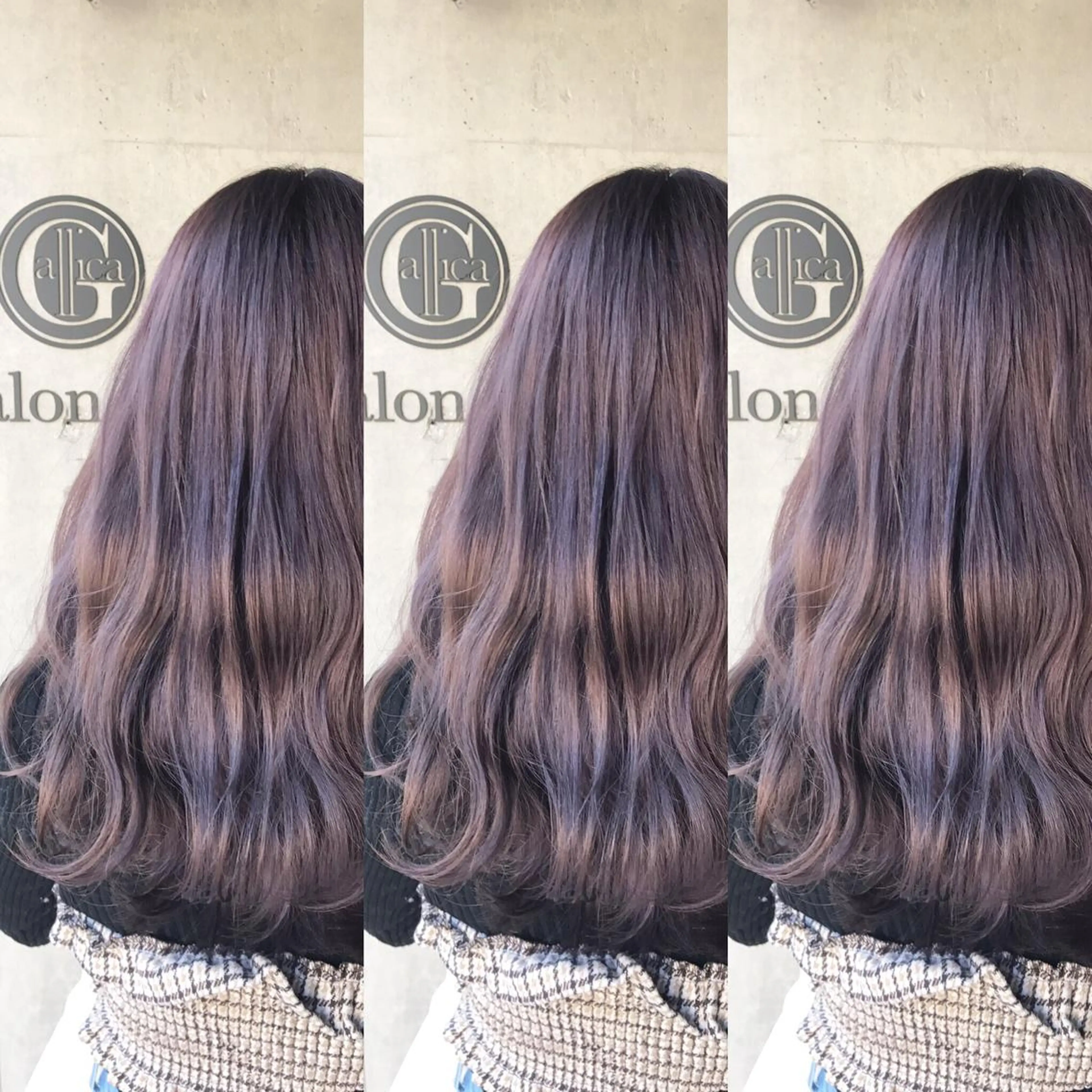 セミロング カラー ヘアアレンジ ブリーチ ケアブリーチ ラベンダーカラー ラベンダーピンク ピンクカラー カット ヘアカラー トリートメント ヘアセット 🫧柔色/トレンド カラー/川辺晴加のヘアスタイル