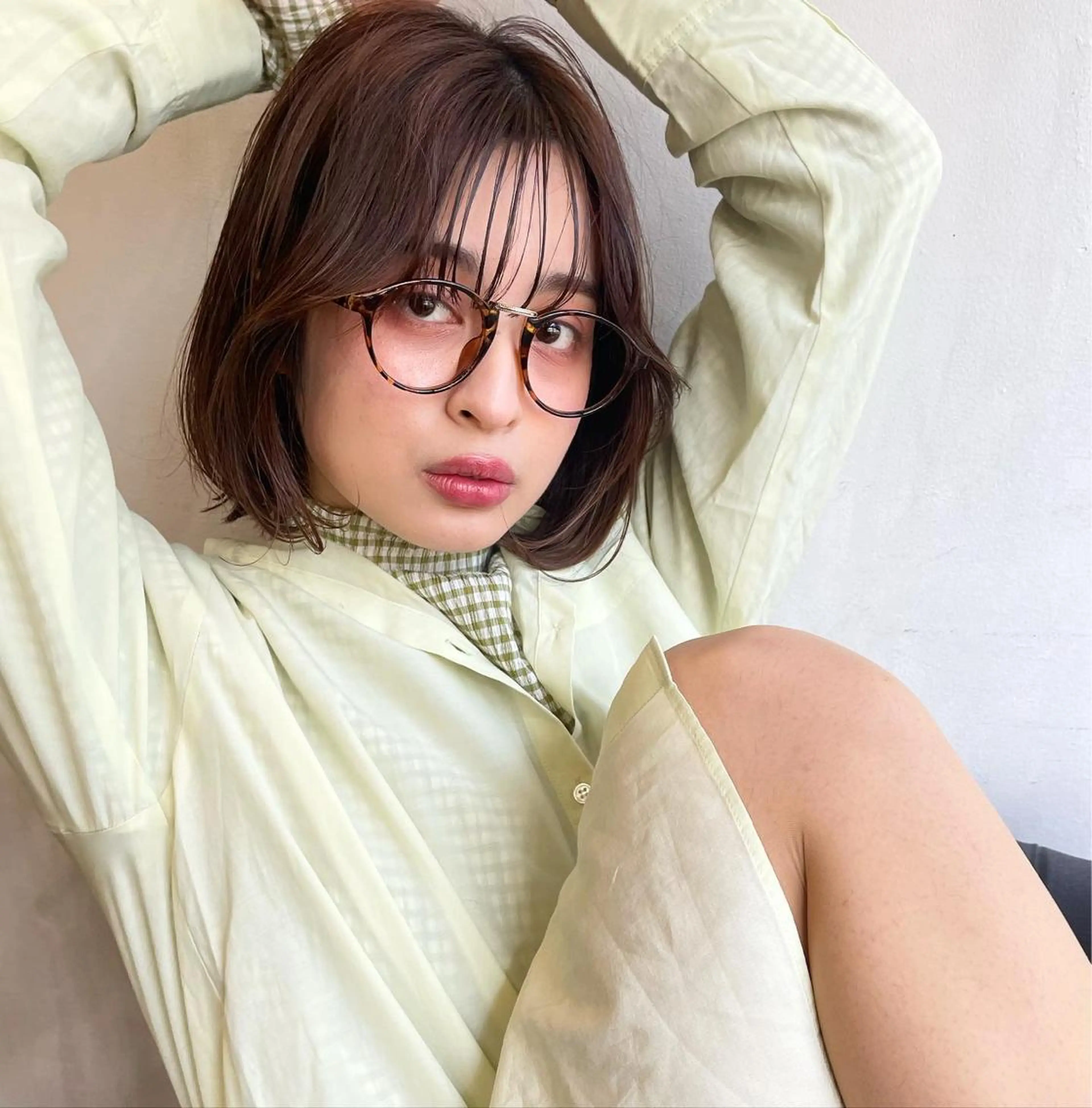 ショート カラー ショートボブ グラデーションカラー ボブ 外国人風カラー ショートヘア カット ヘアカラー トリートメント ショート/ボブ/ 心斎橋/宮脇美奈のヘアスタイル