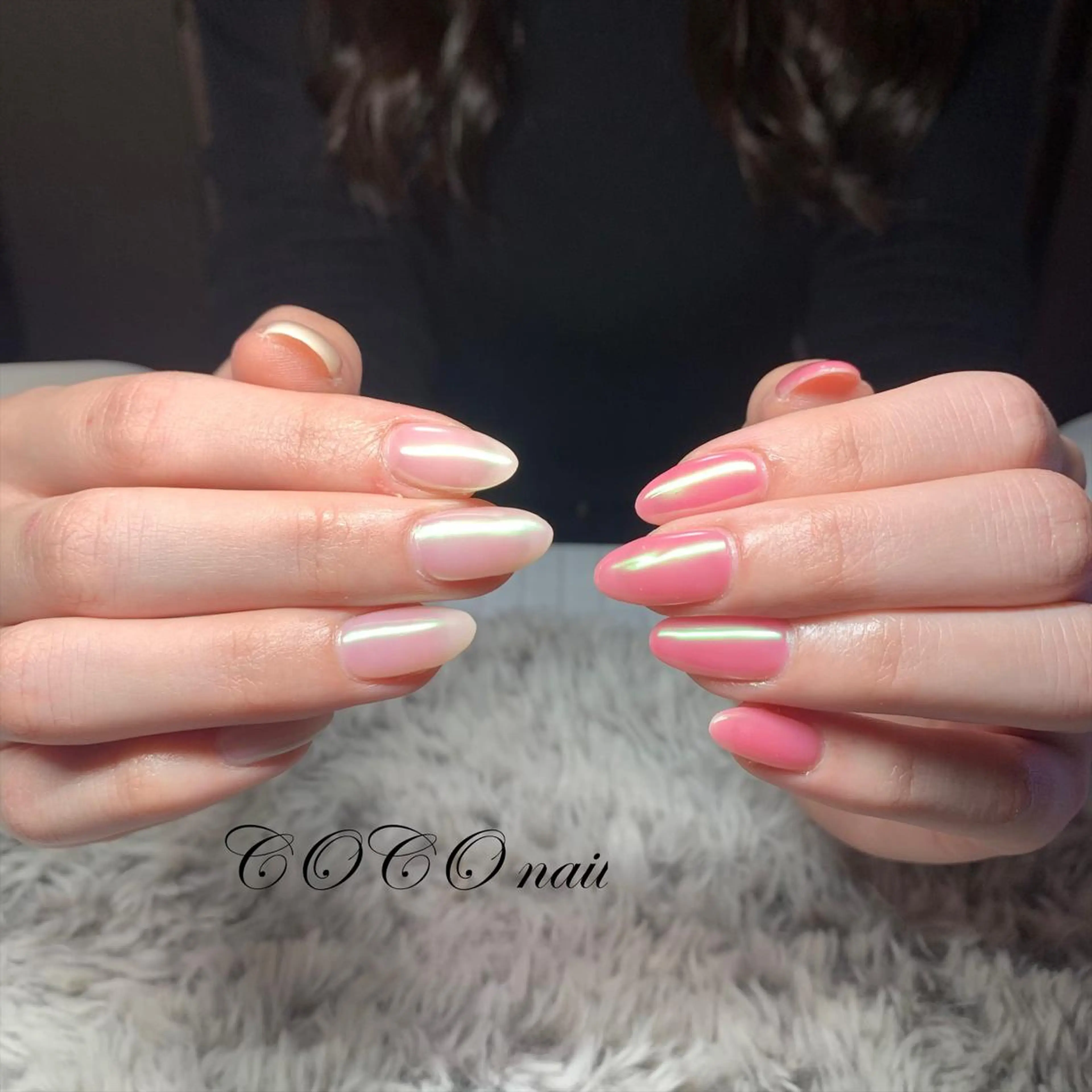 ネイル オーロラネイル ハンドネイル COCO nailのネイルデザイン