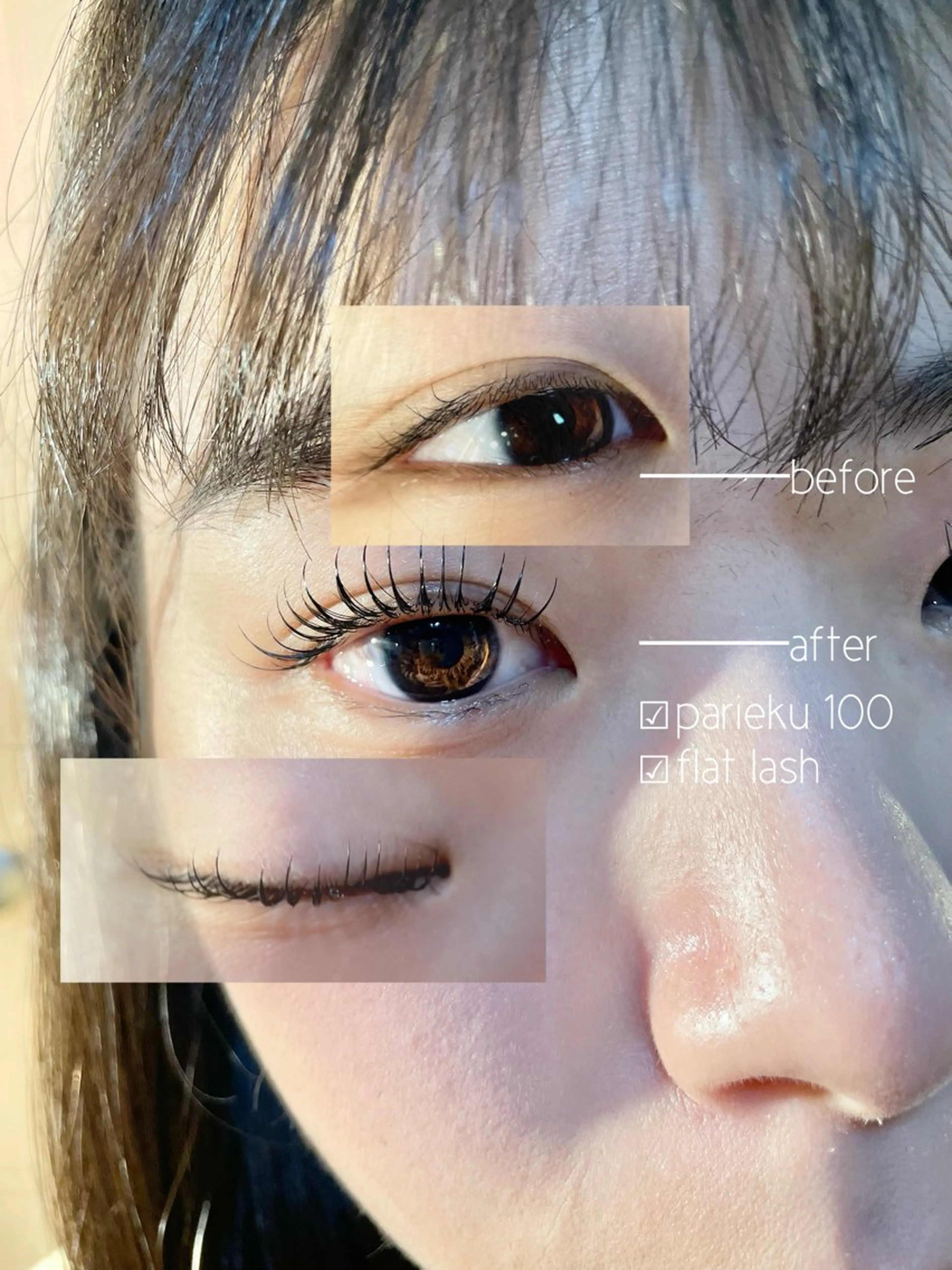 モチよいパリエク◎まつ毛パーマ＋フラットラッシュ90本の写真