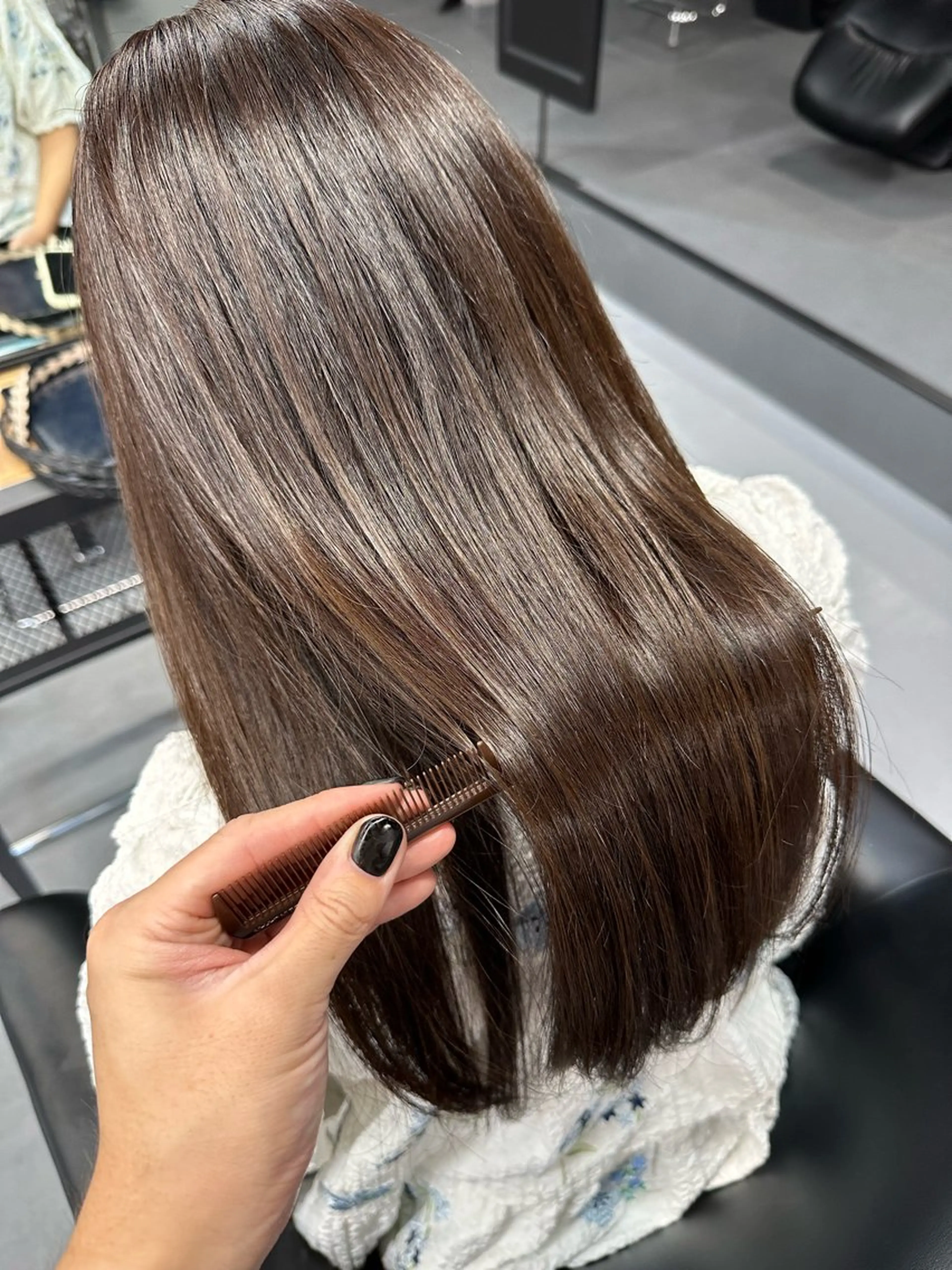 ロング カラー 髪質改善 縮毛矯正 💫モテ髪顔周り💫 塚　優貴のヘアスタイル