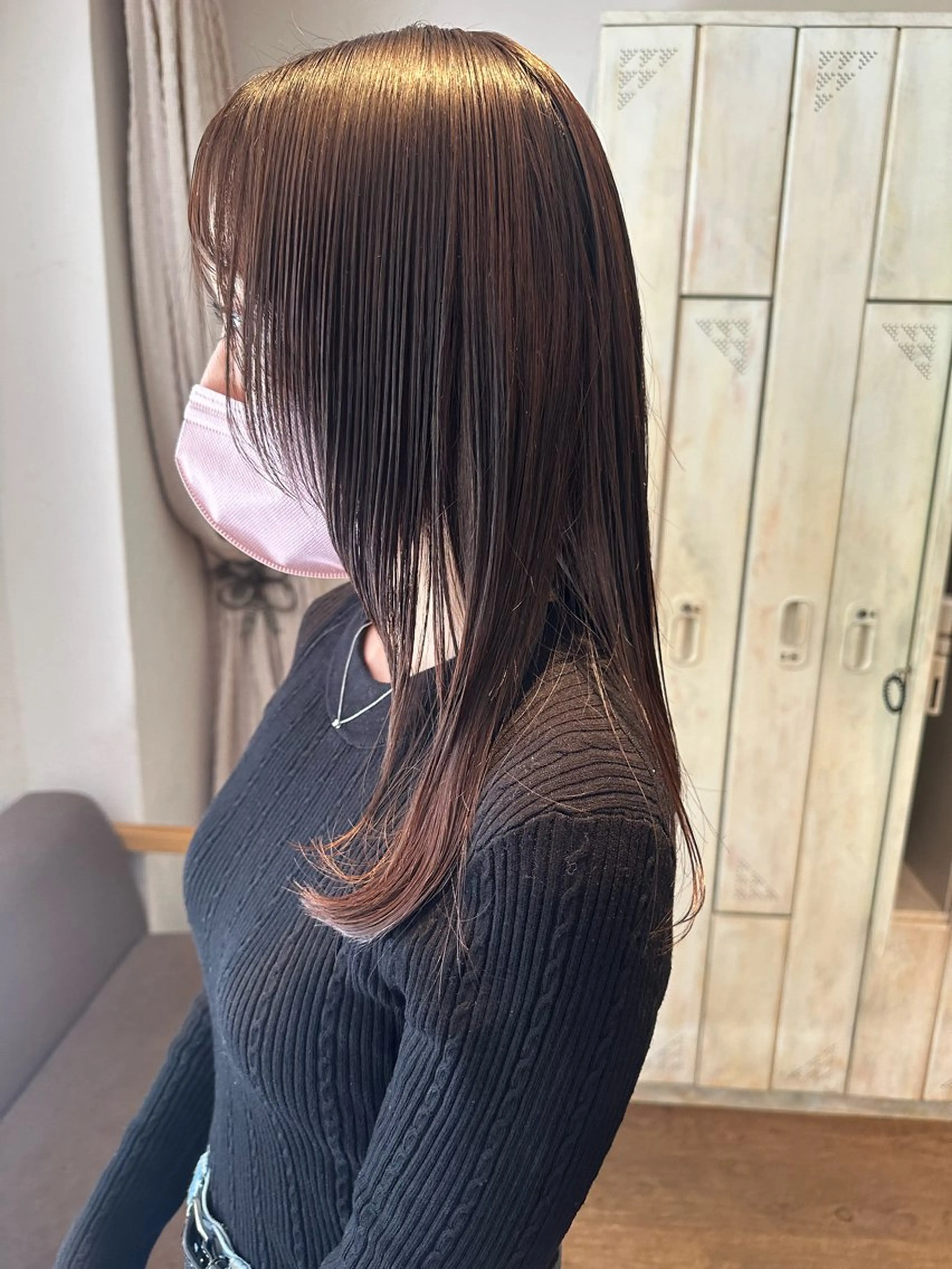 カット+髪質改善カラー+トリートメントの写真