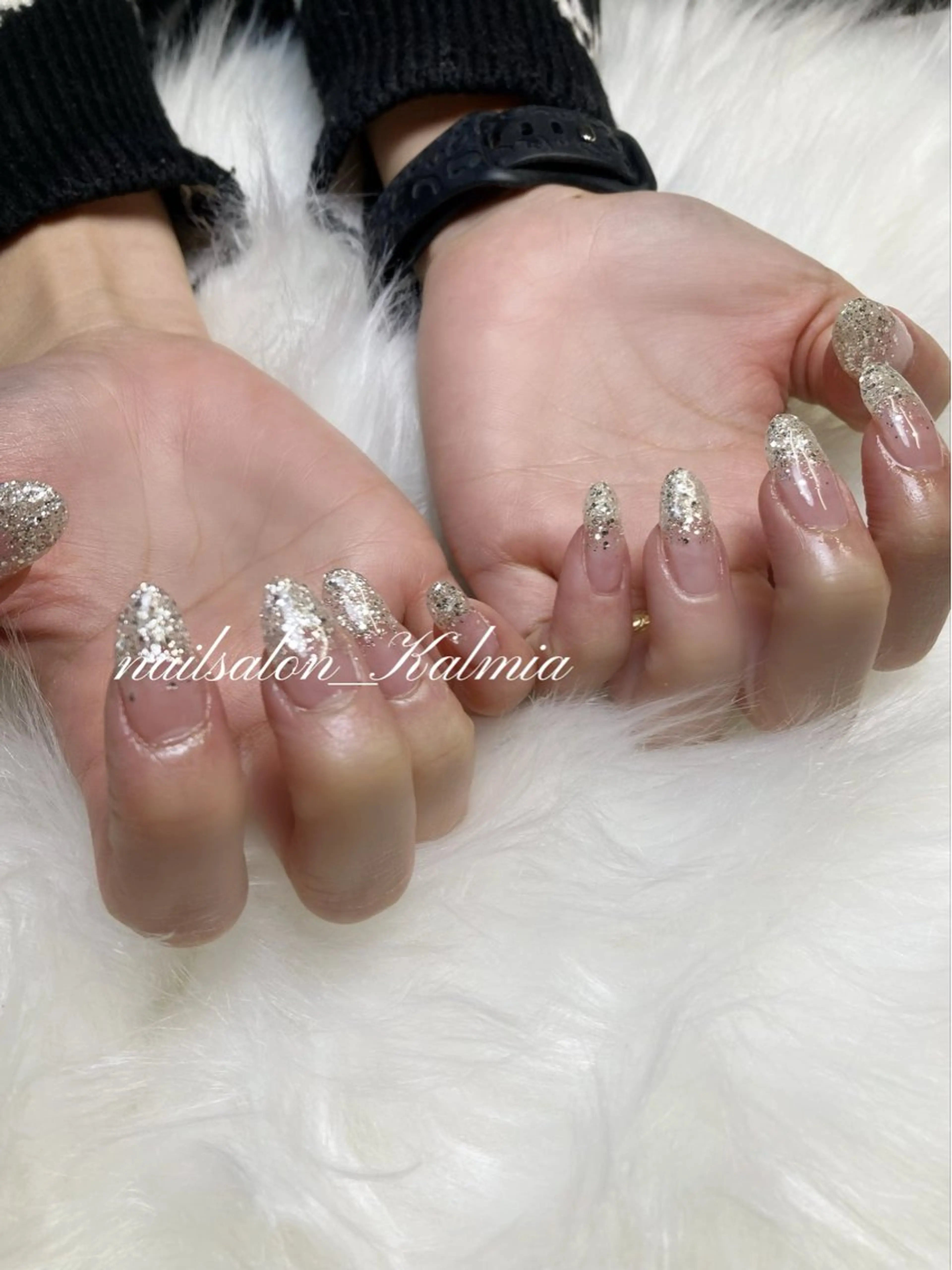 ネイル ラメ(グリッター) ハンドネイル k natsuのネイルデザイン