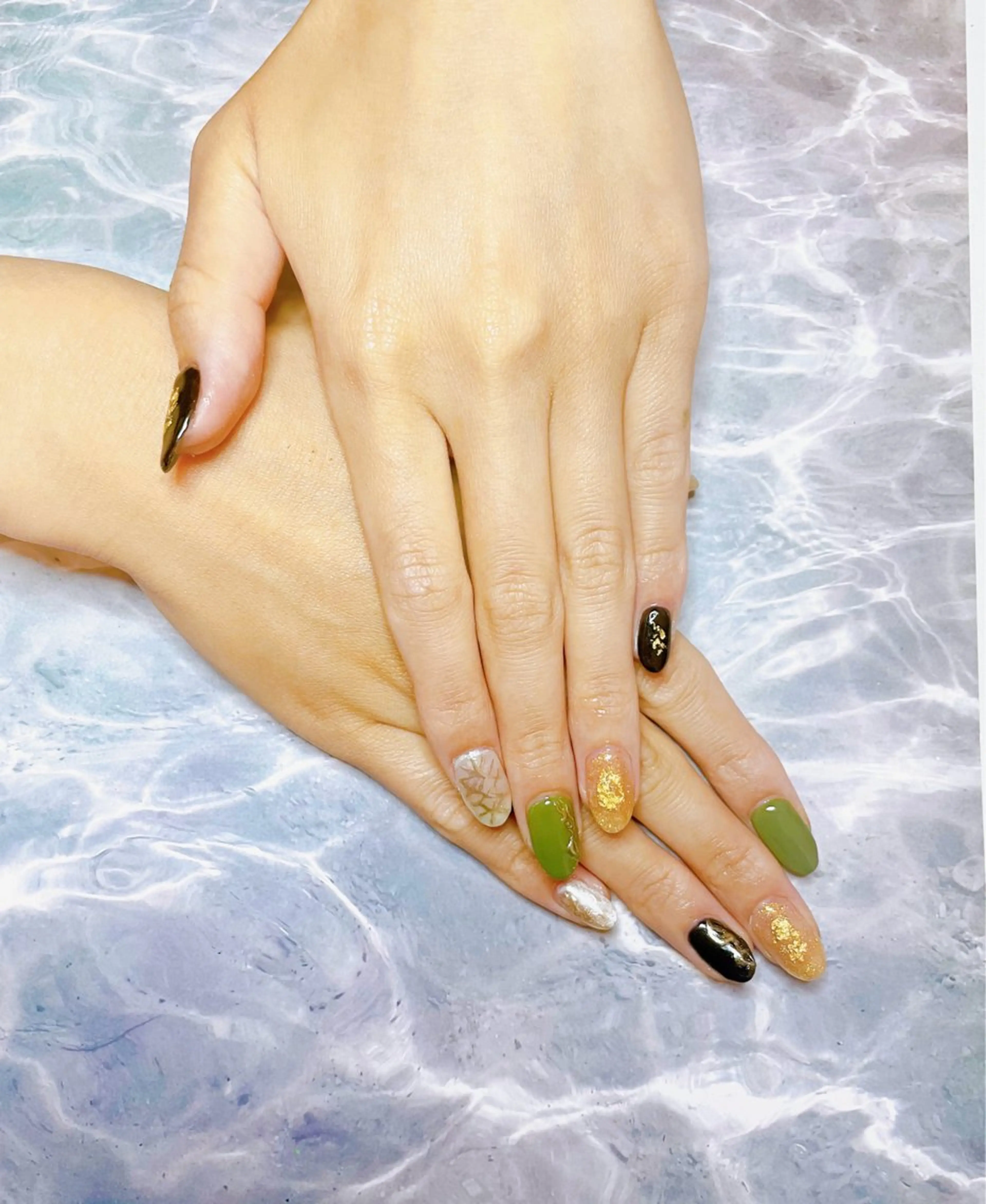 ネイル 持ち込み Melia by attrait🌿杏のネイルデザイン