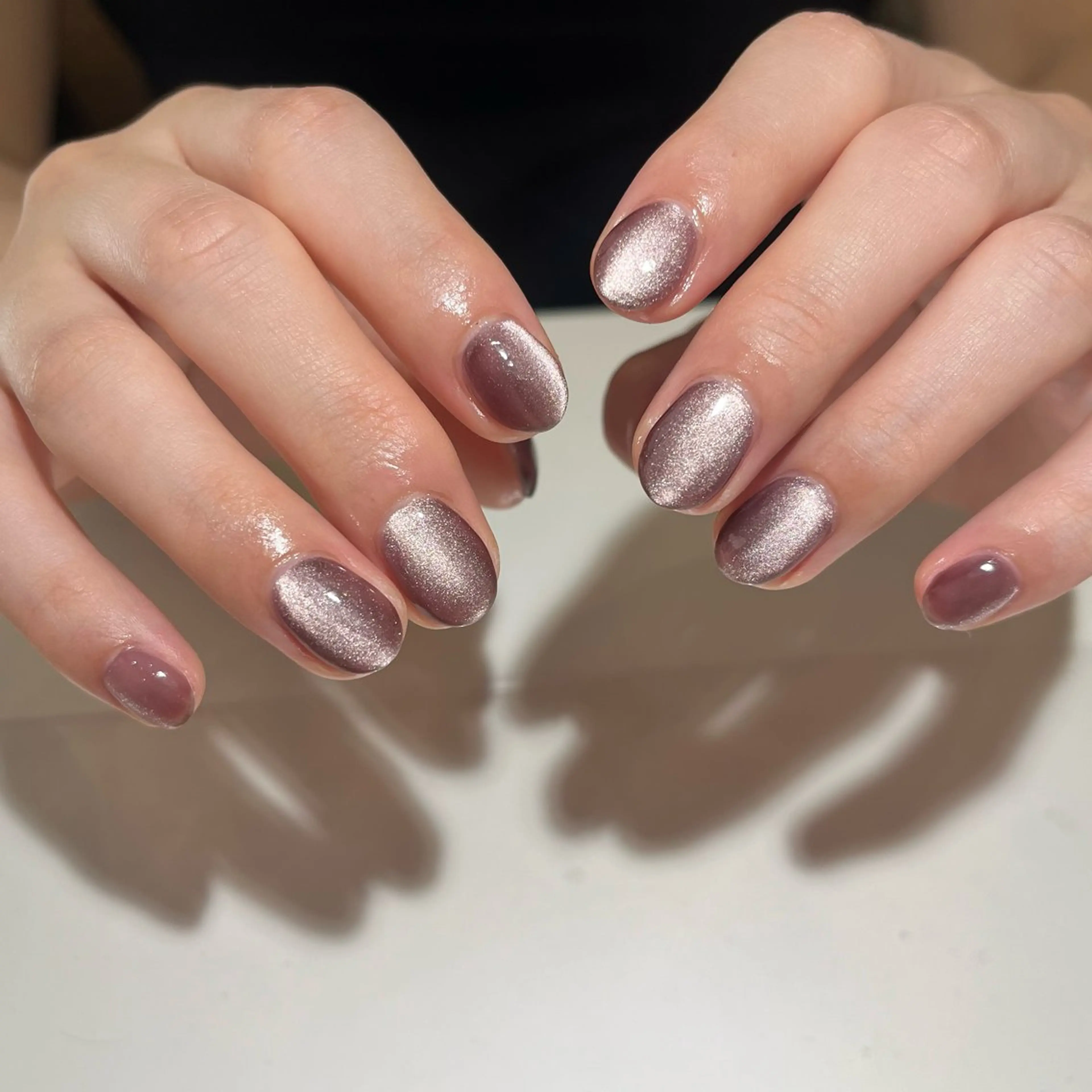 ネイル パープル ハンドネイル ballie／小野原 なつみのネイルデザイン