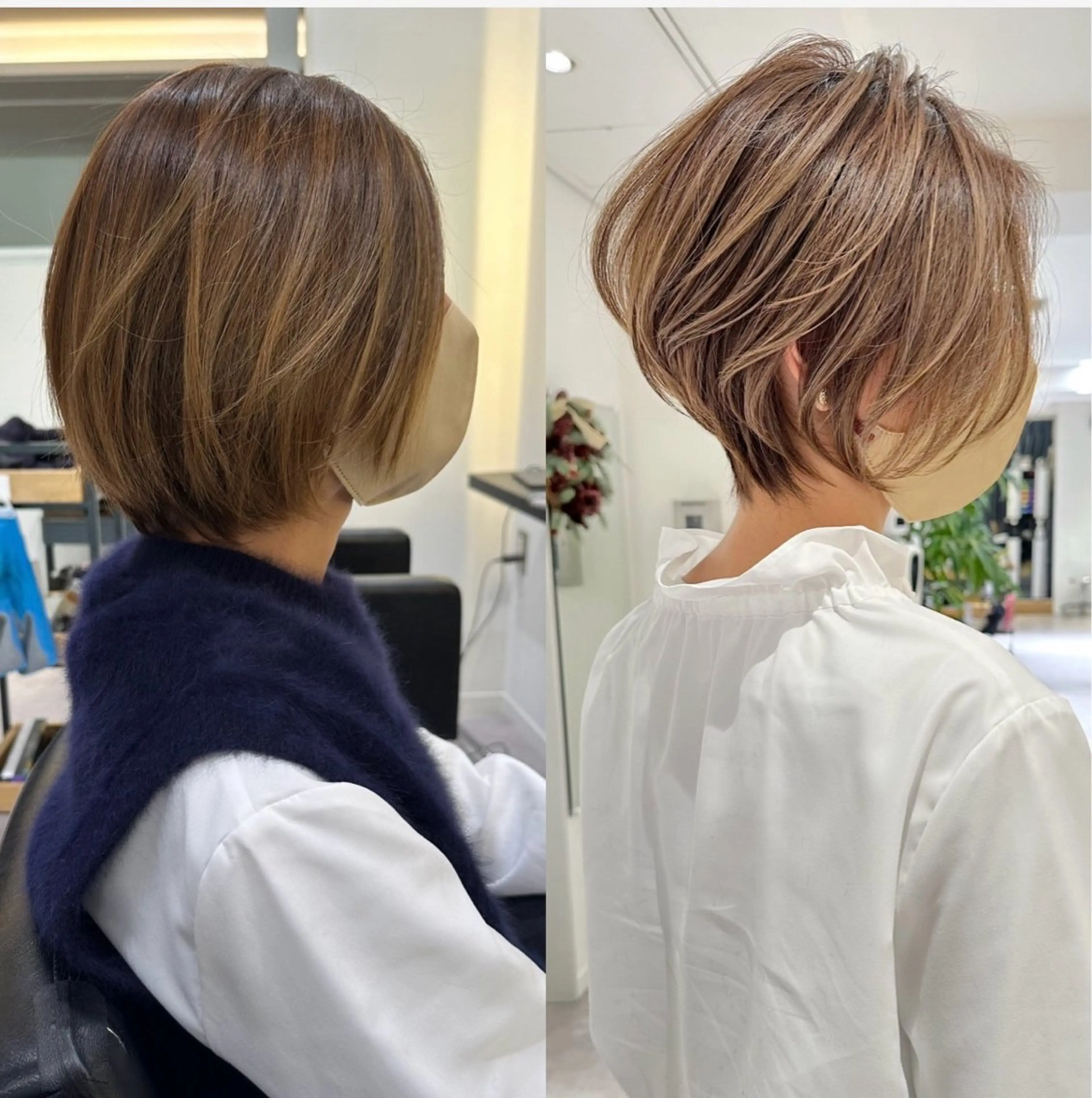 ショート カラー 🥣安野祥華 銀座大人ショート🥣のヘアスタイル