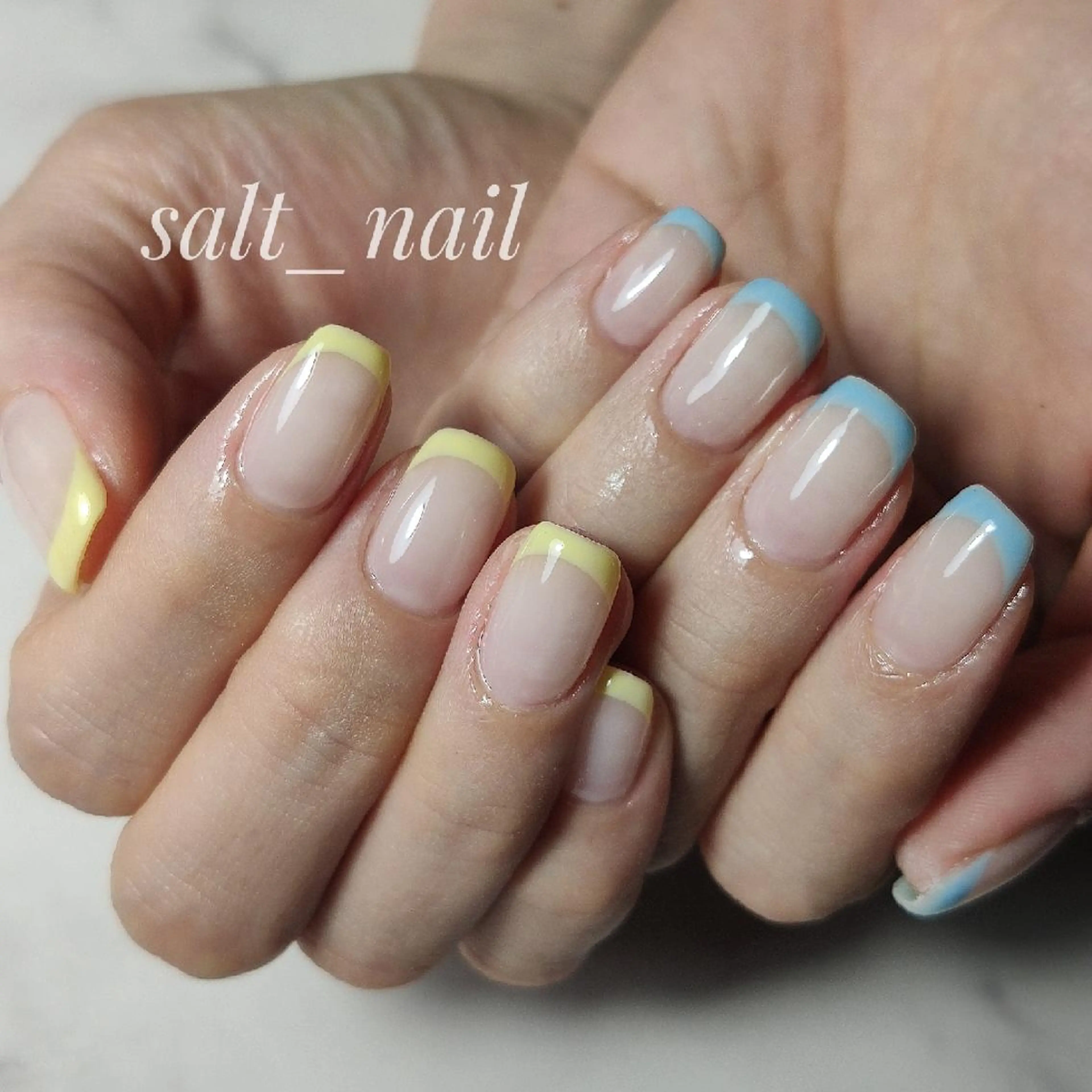 ネイル フレンチネイル 個人サロン saltnailのネイルデザイン