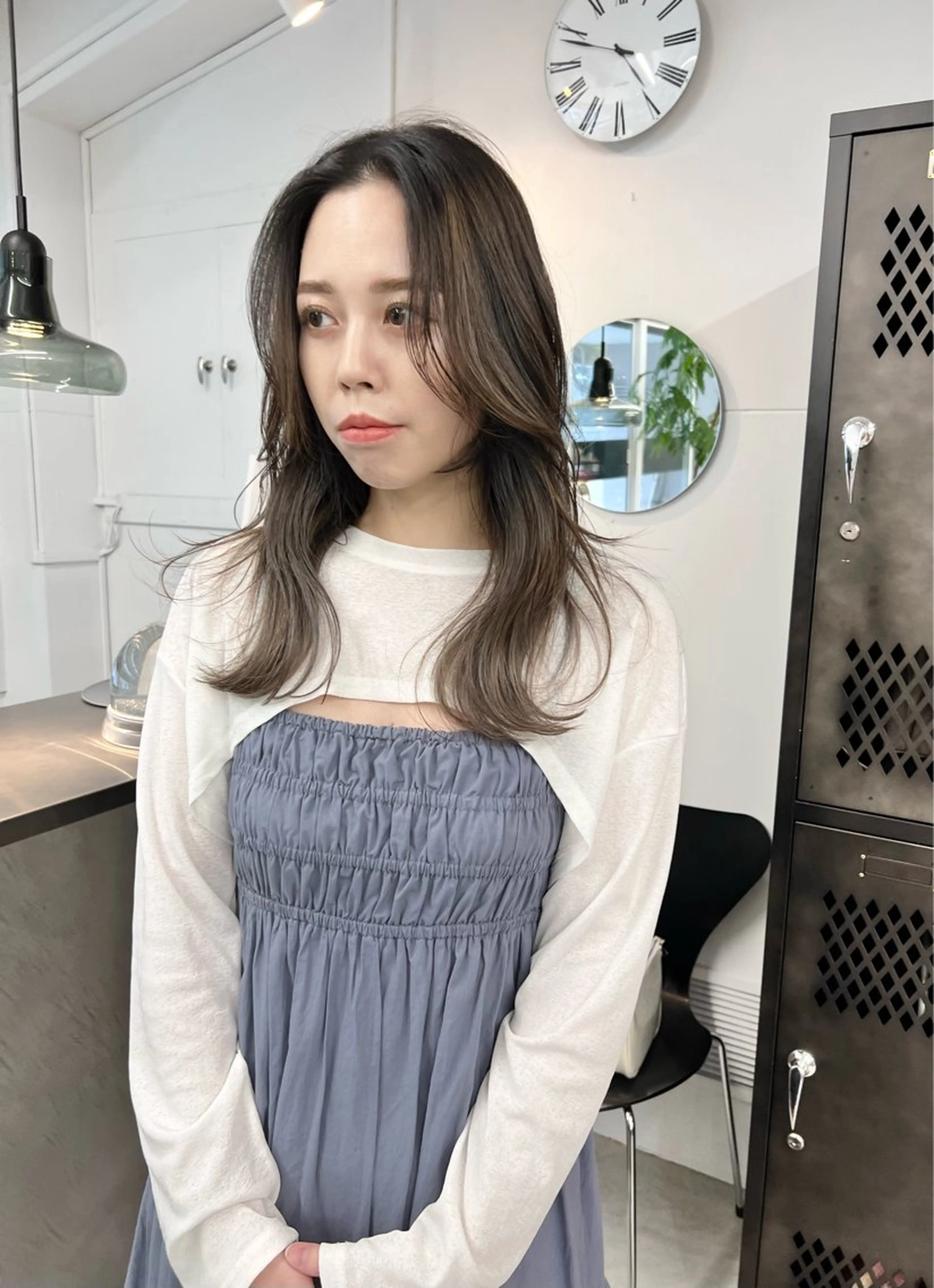 セミロング カラー カット ヘアカラー トリートメント 樫原裕二/レイヤー カット/透明感カラーのヘアスタイル