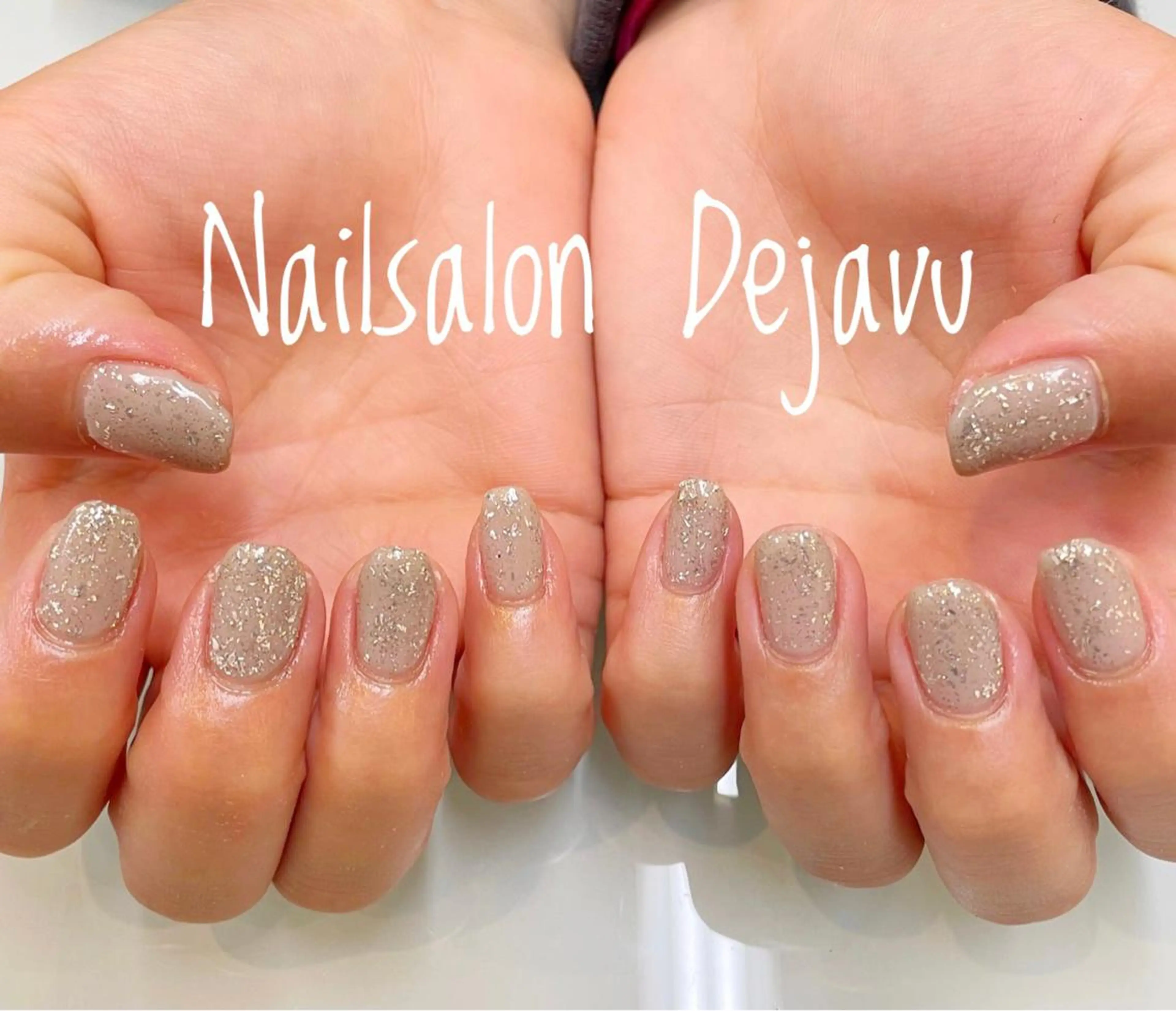ネイル ラメ(グリッター) ワンカラーネイル ハンドネイル Nailsalon Dejavuのネイルデザイン