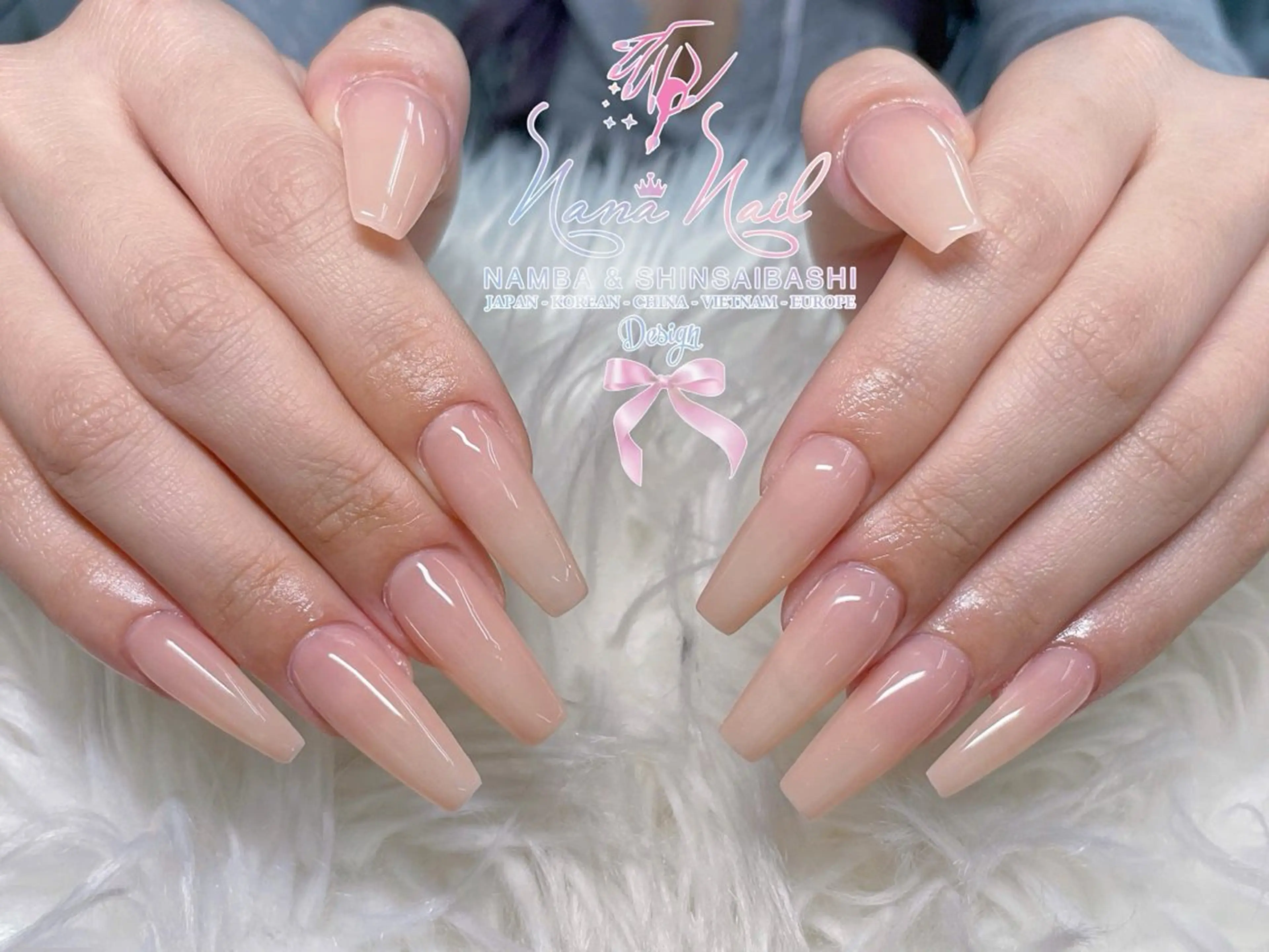 ネイル チークネイル 桜ネイル フラッシュネイル フットネイル ジェルネイル ハンドネイル リナネイル アメ村心斎橋店のネイルデザイン