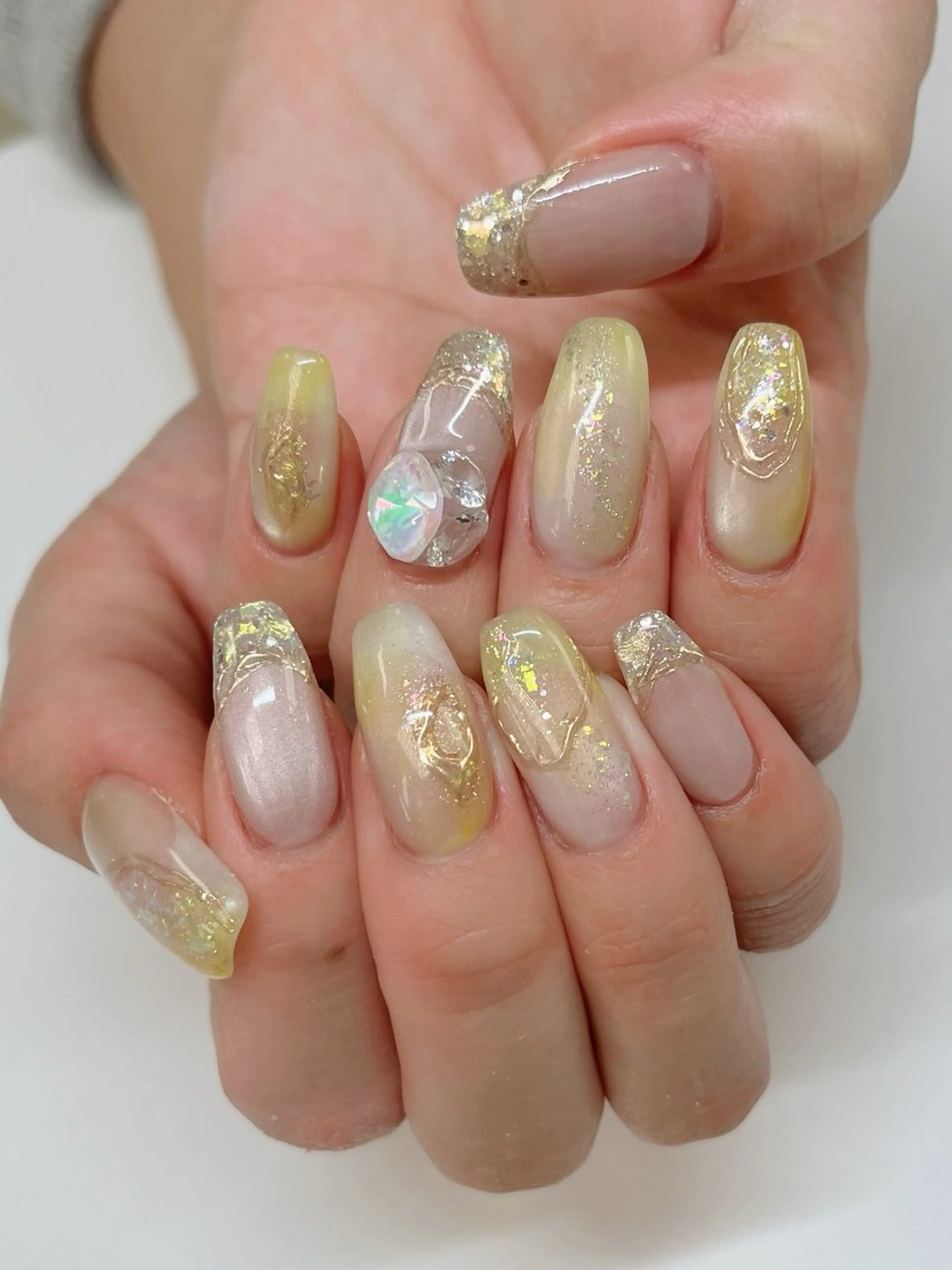 ネイル ニュアンスネイル 春ネイル nailland♡ Airiのネイルデザイン