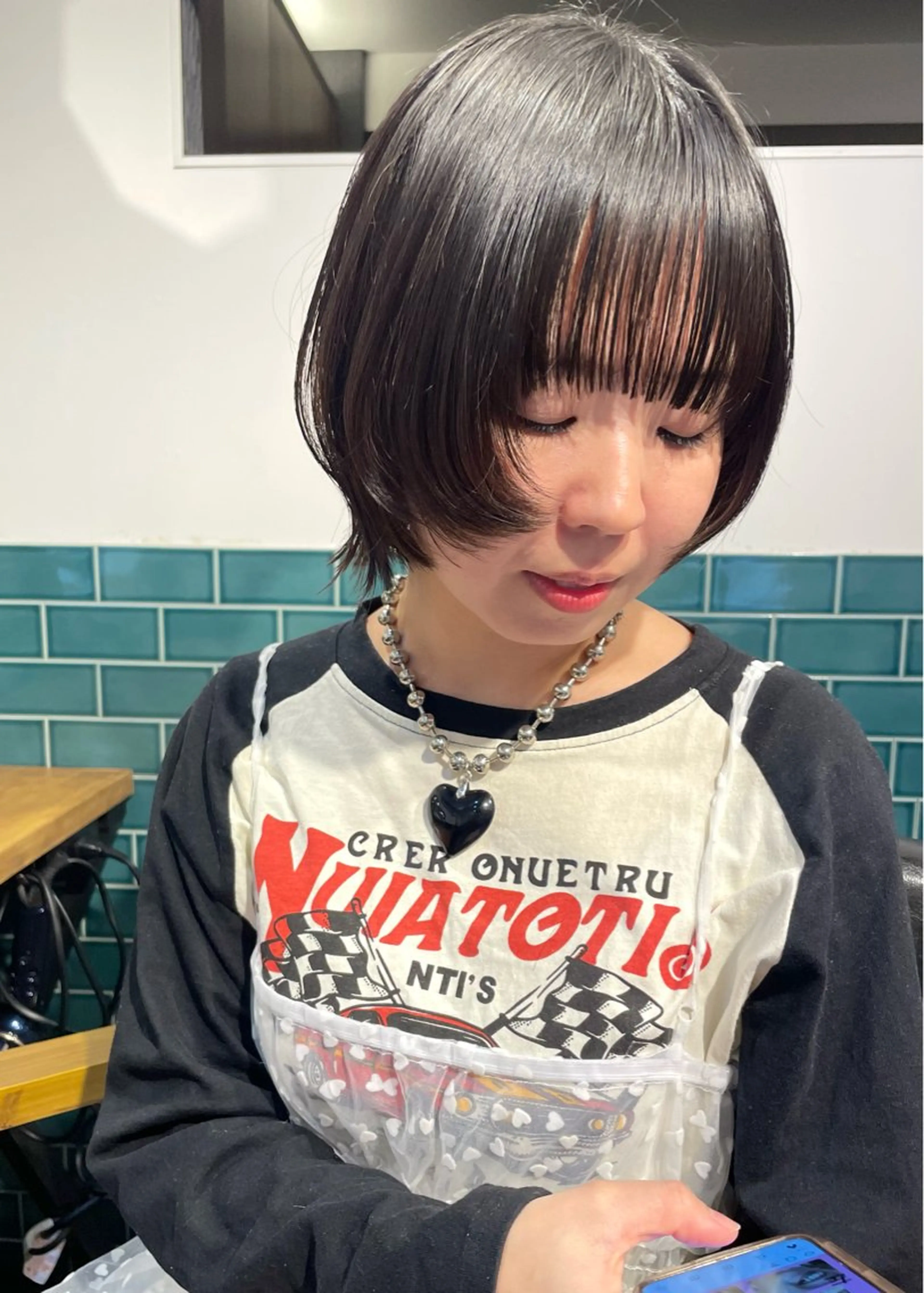 ミディアム カット トリートメント 東 みのりのヘアスタイル