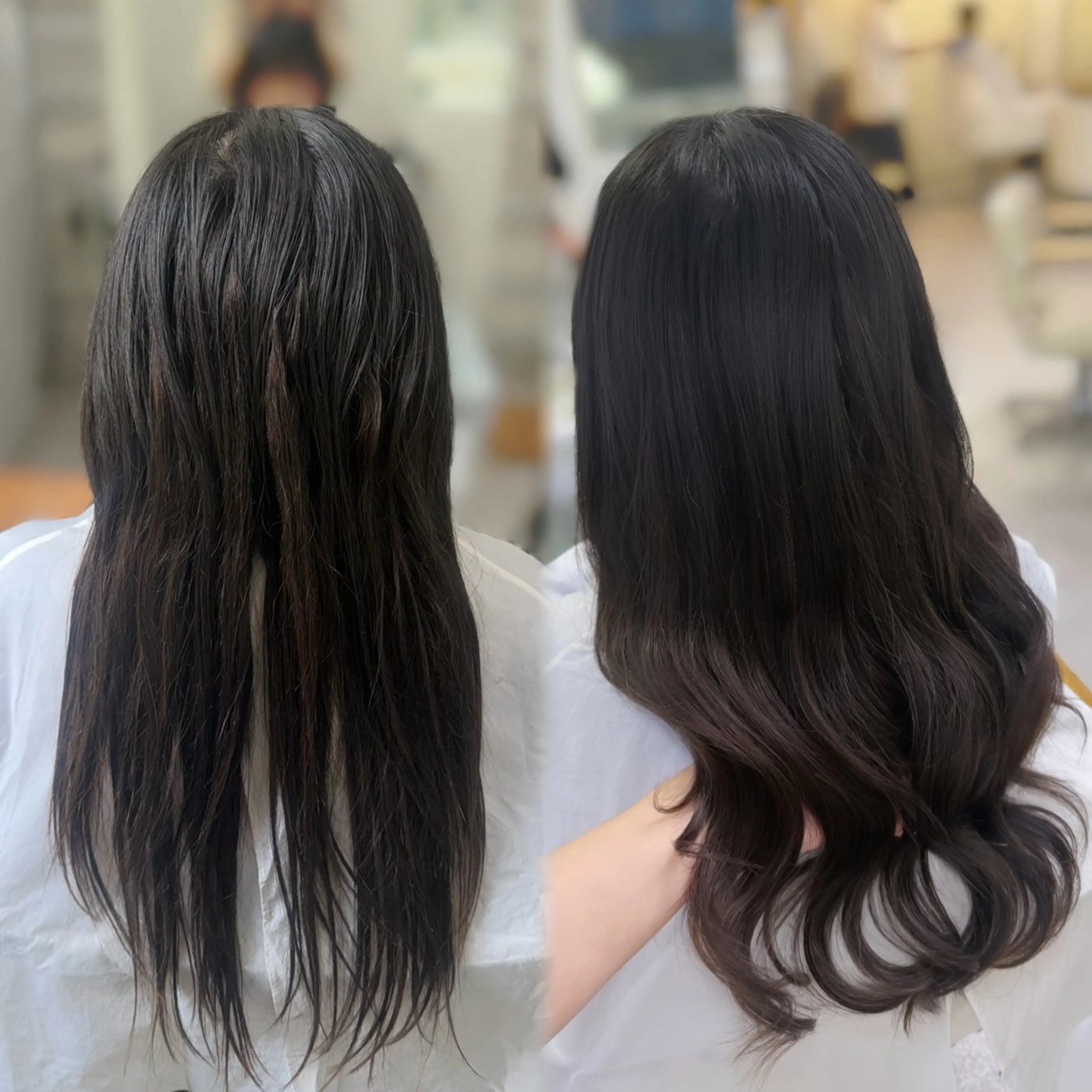 ロング ロング カット エクステ さくら 🌸エクステのヘアスタイル