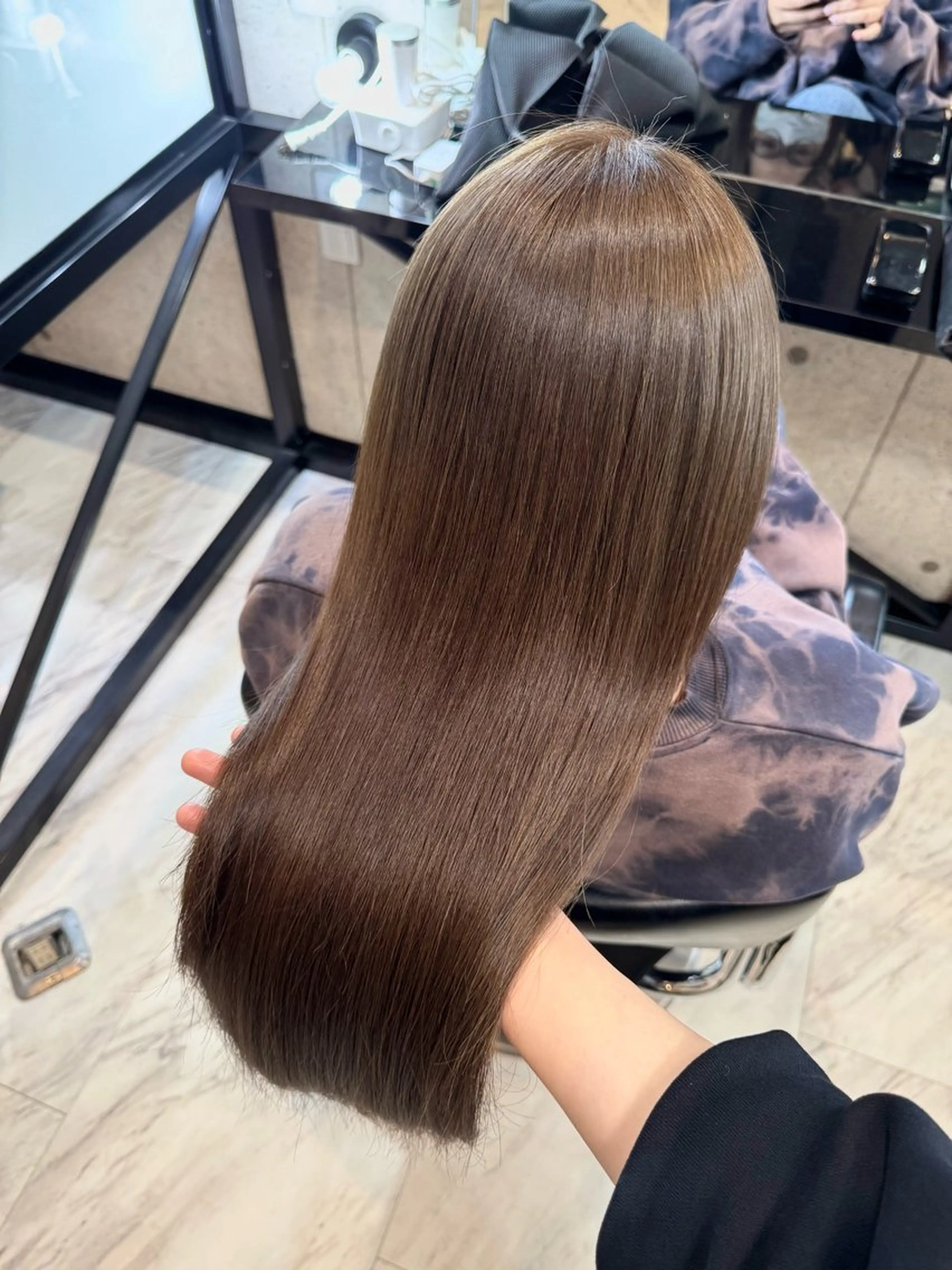 カラー ブリーチ 透明感カラー ブリーチなしカラー ワダ マリのヘアスタイル