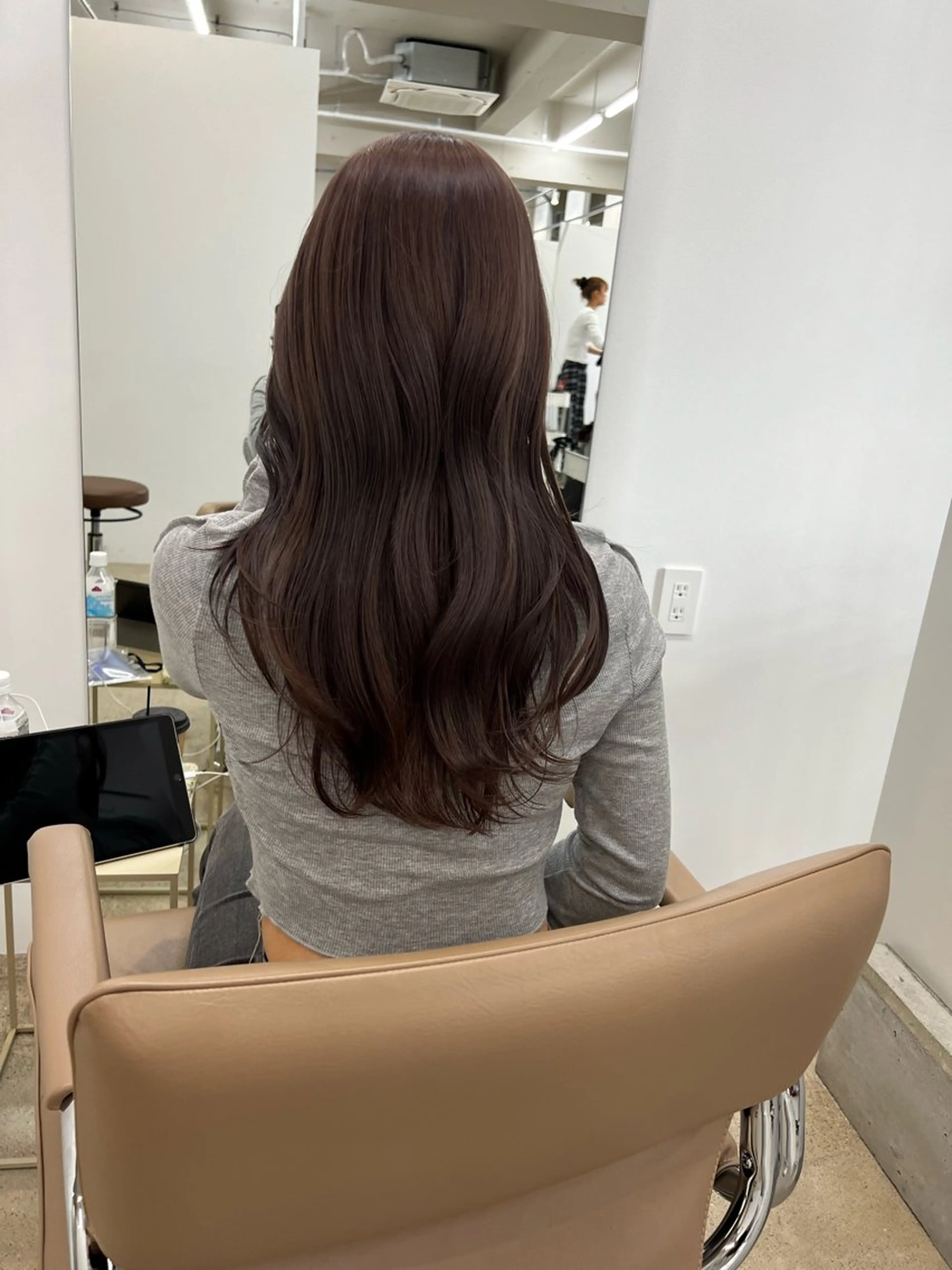 ロング カラー グレージュ ラベンダーカラー ラベンダーグレージュ ラベンダーグレー ヘアカラー トリートメント fit /HONOKAのヘアスタイル