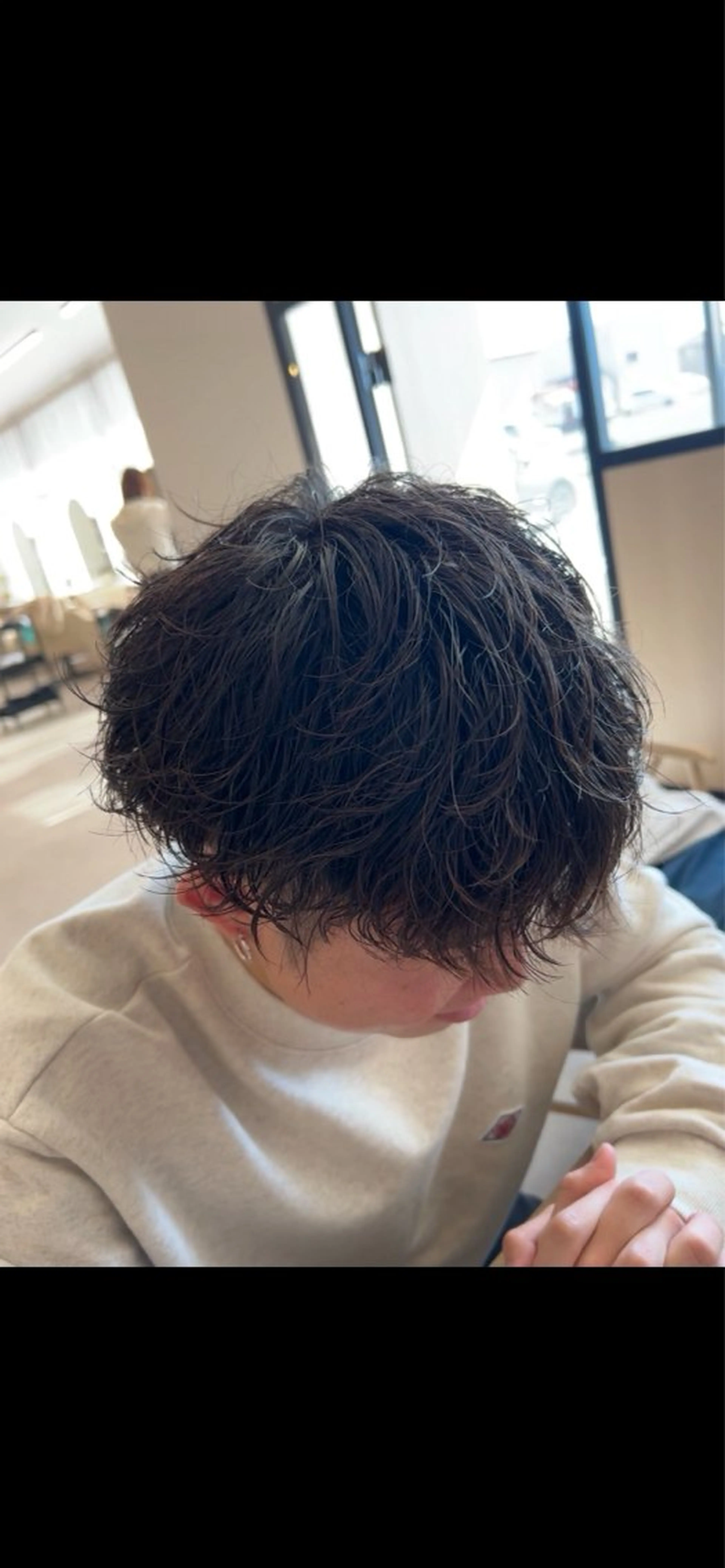 パーマ メンズ カット パーマ カイト/透明感カラー /艶髪のヘアスタイル