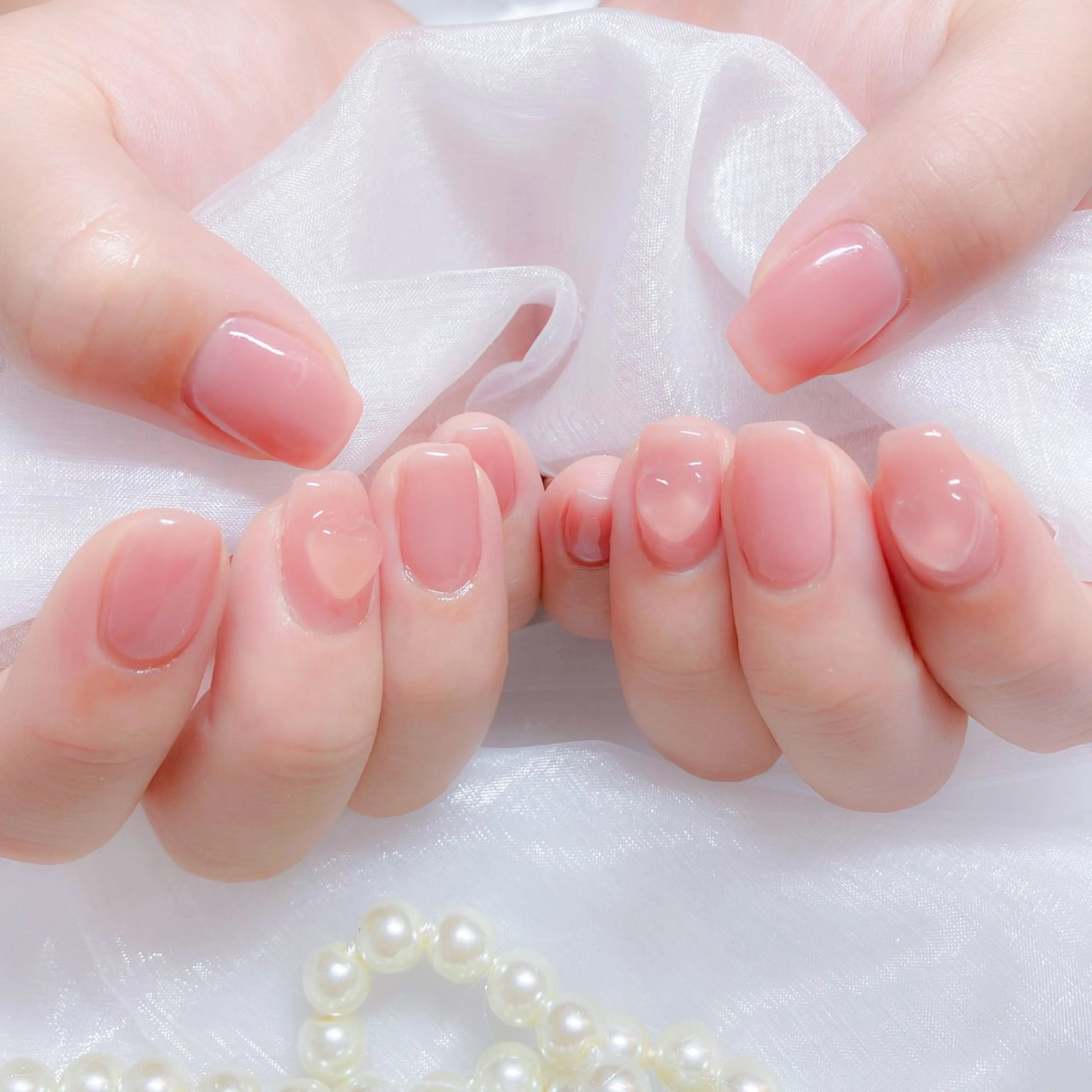 ネイル オーロラネイル フラッシュネイル ジェルネイル ハート 氷ネイル・うるうるネイル ハンドネイル Amour baseのネイルデザイン