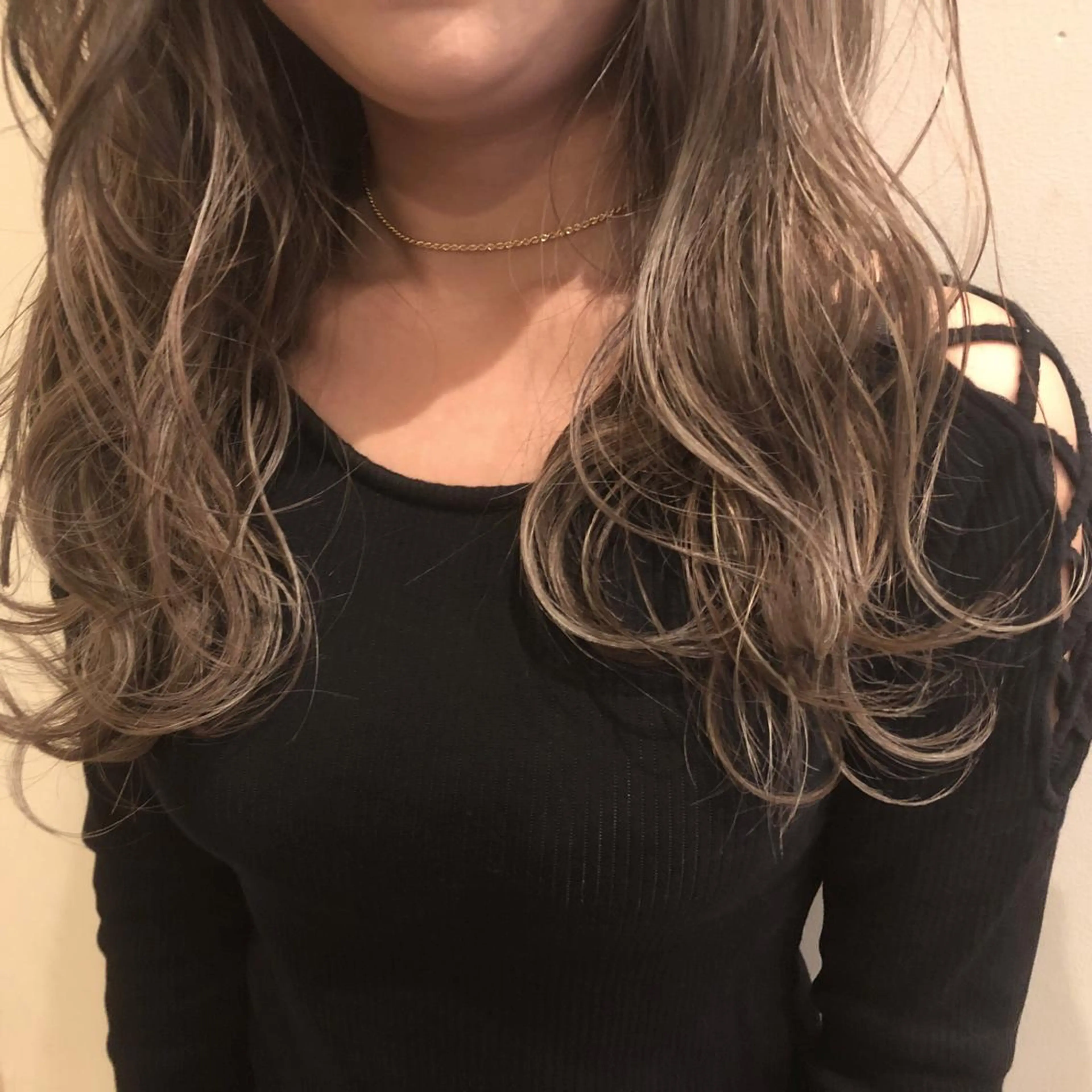 セミロング カラー 心斎橋 美髪職人　近江のヘアスタイル