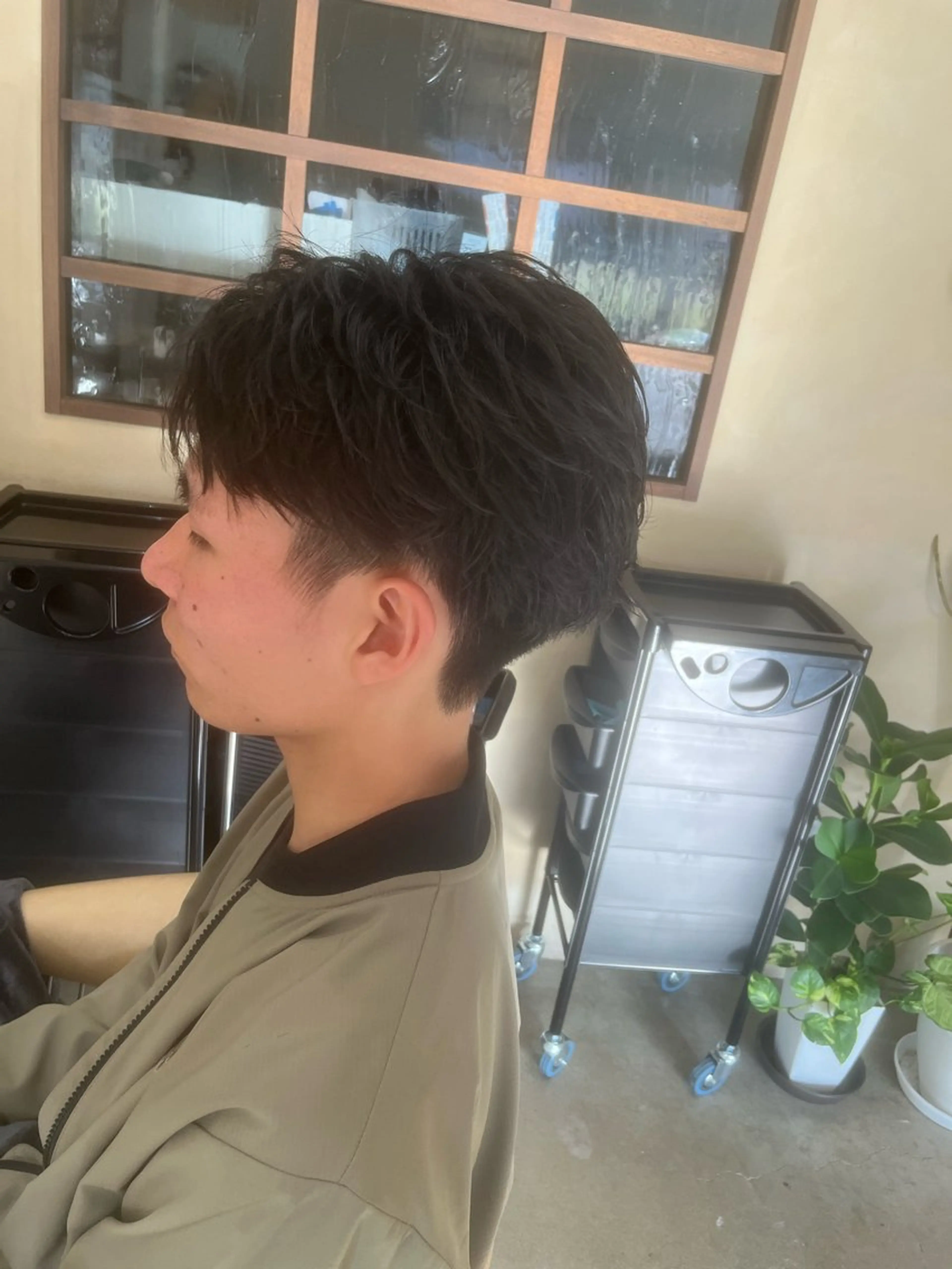 ショート メンズ カット パーマ 鹿児島 TSUBASAのヘアスタイル