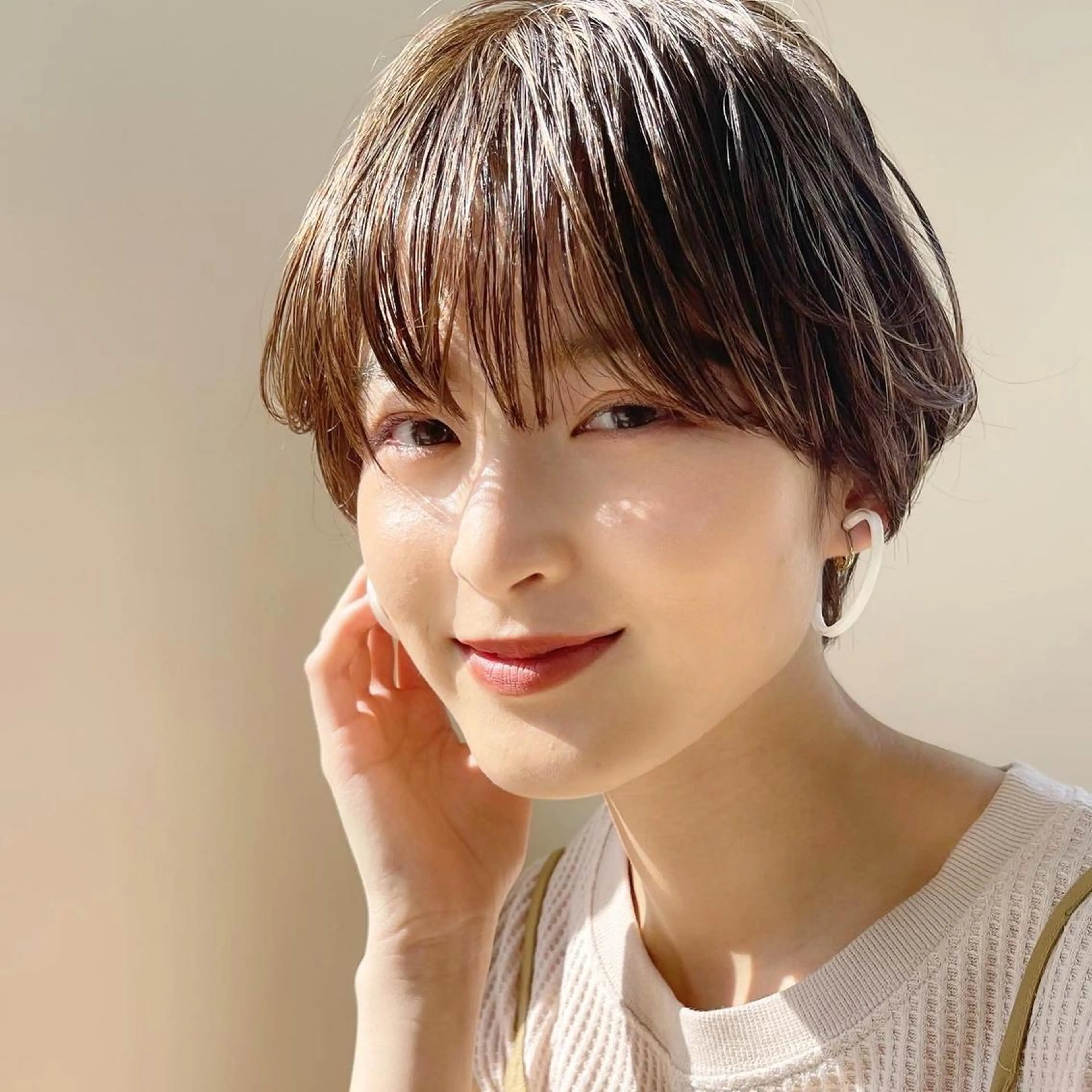 ショート カット ヘアカラー トリートメント イメチェンカット✂️ 錦糸町佐藤店長のヘアスタイル