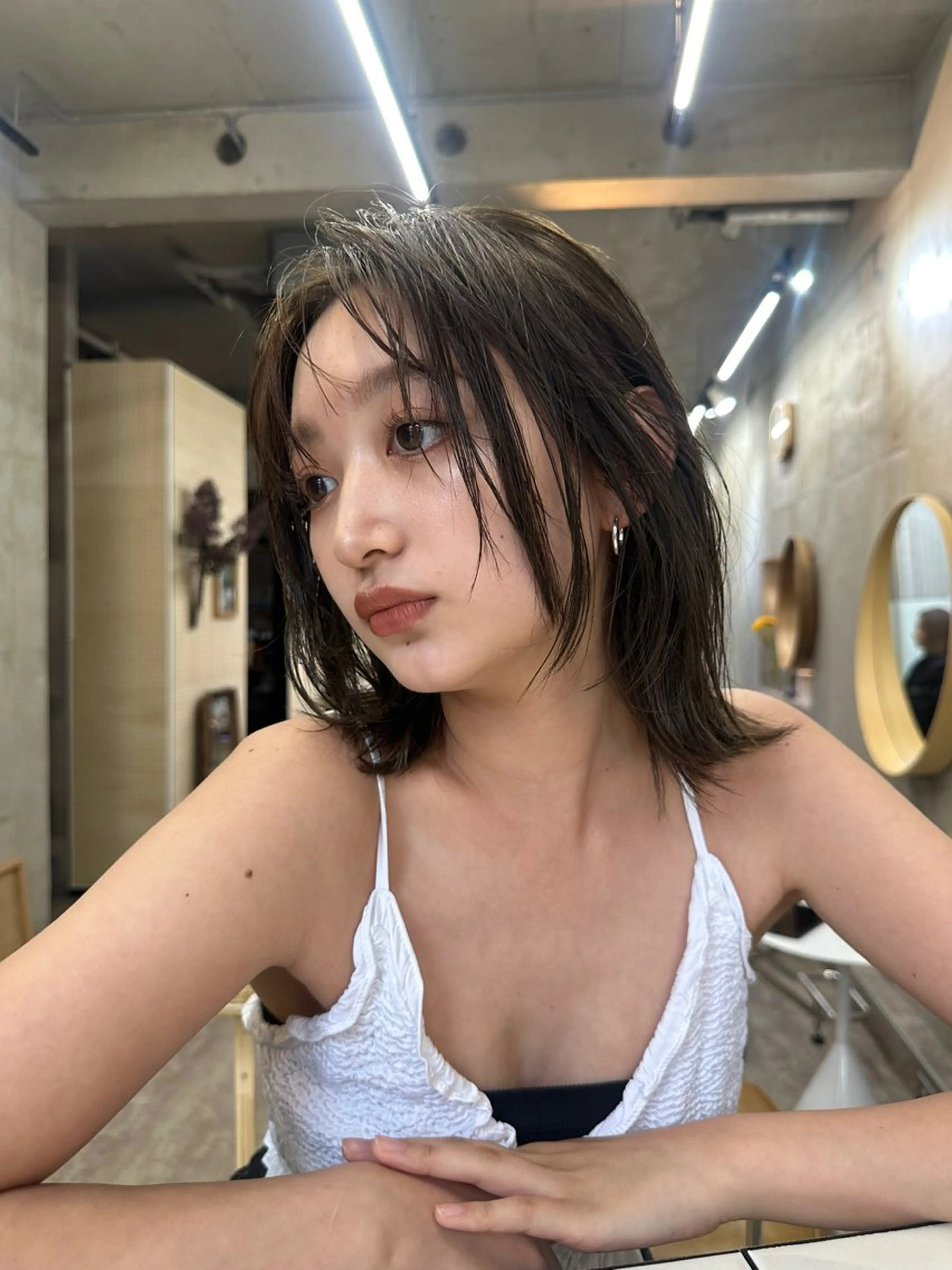 ショート カラー グレージュ オリーブグレージュ オリーブグレー カット ヘアカラー トリートメント カットモデル募集中 ／HARUKA🎀のヘアスタイル