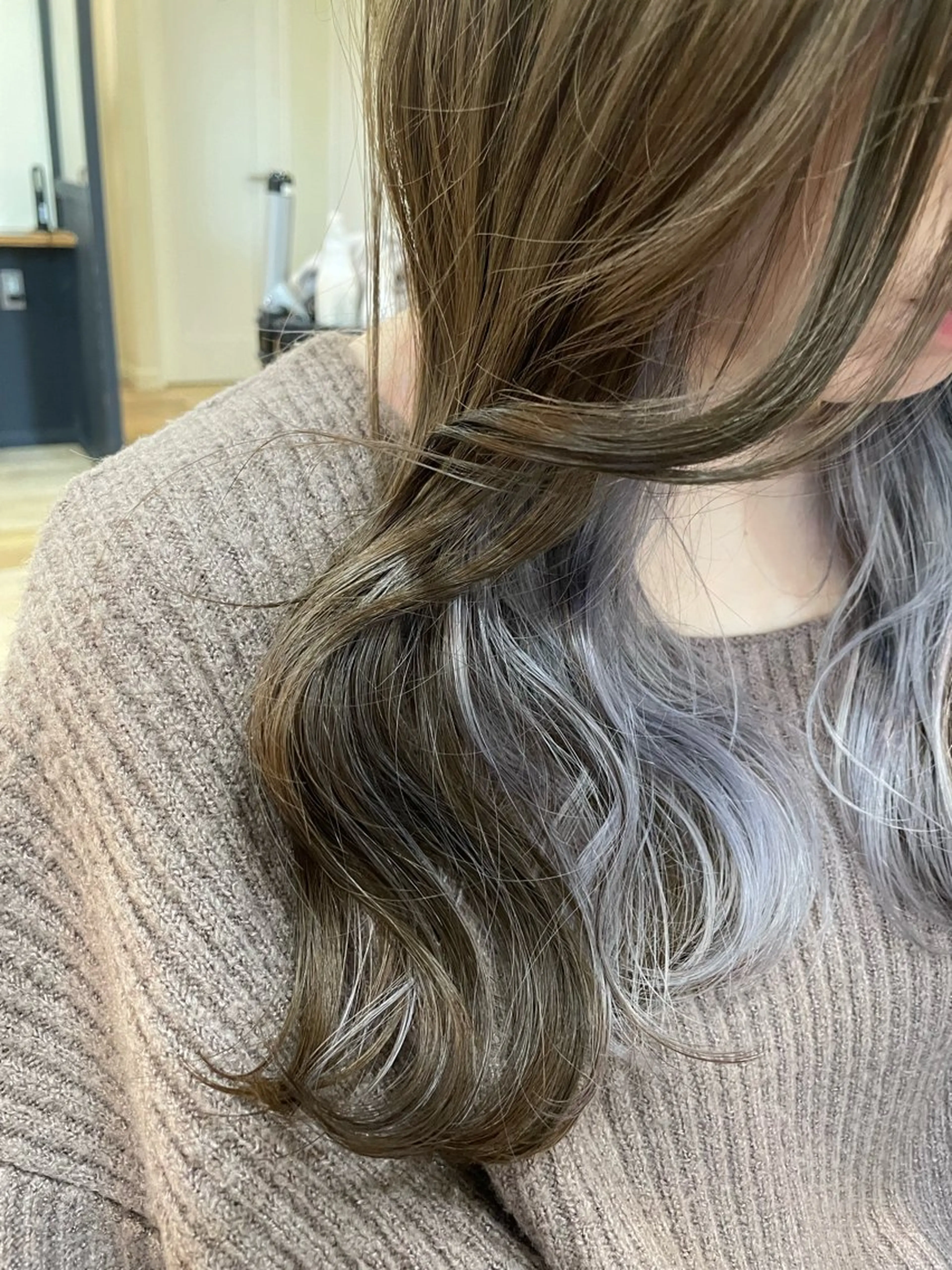ロング カラー 松尾 遥花のヘアスタイル