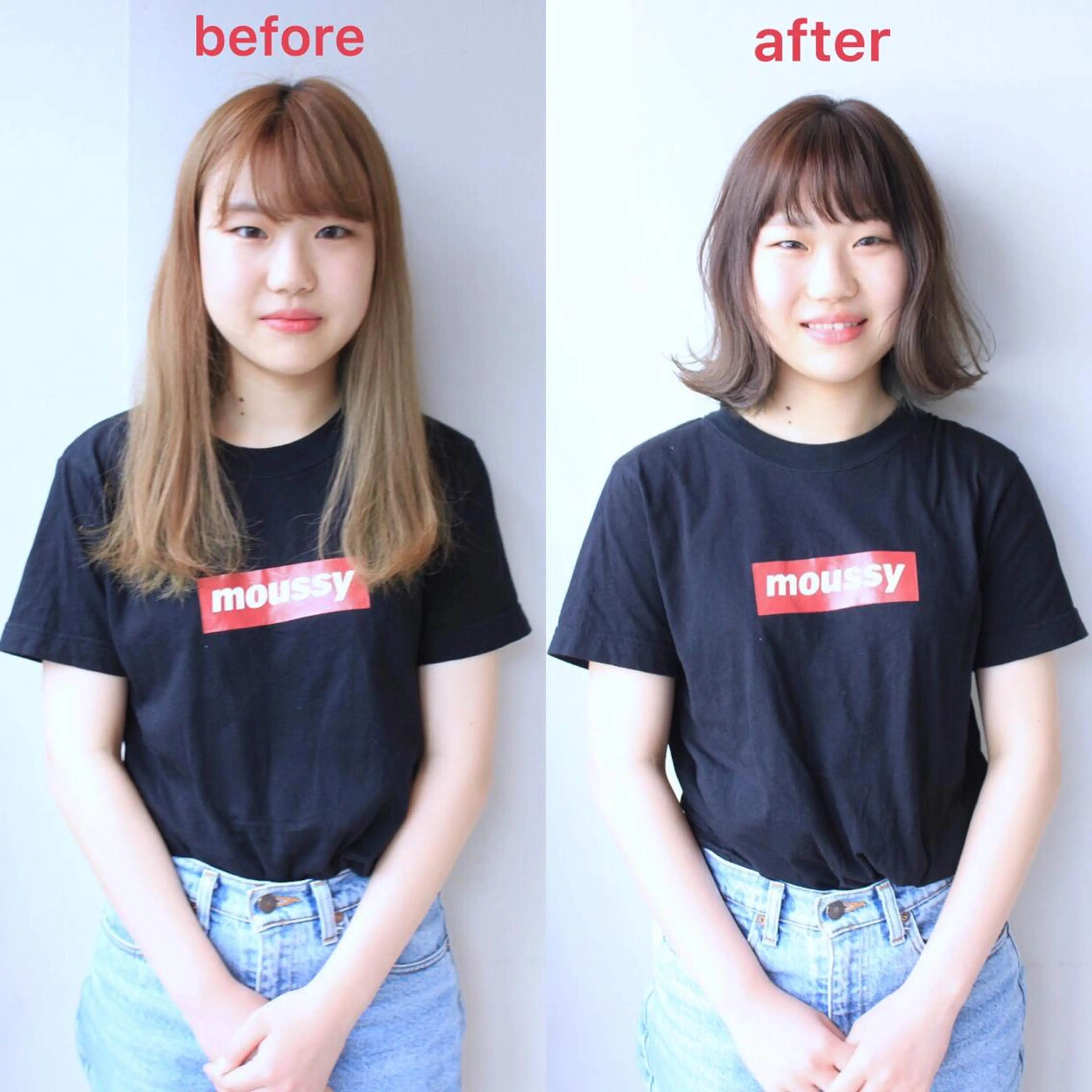 ミディアム 河野 薫のヘアスタイル
