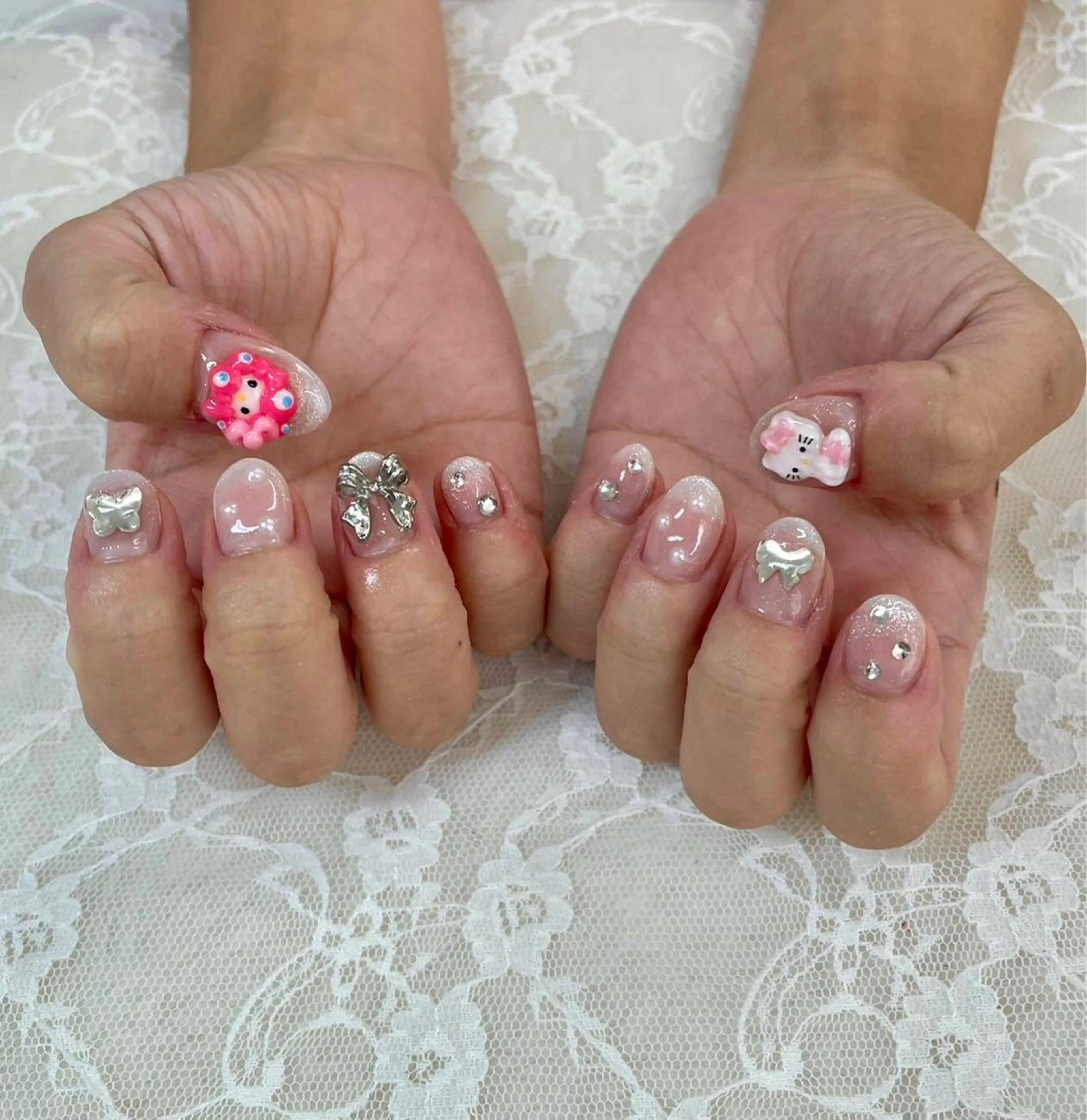 ネイル ストーンネイル ワンホンネイル ハンドネイル ハンドケア Epokku ネイルサロンのネイルデザイン