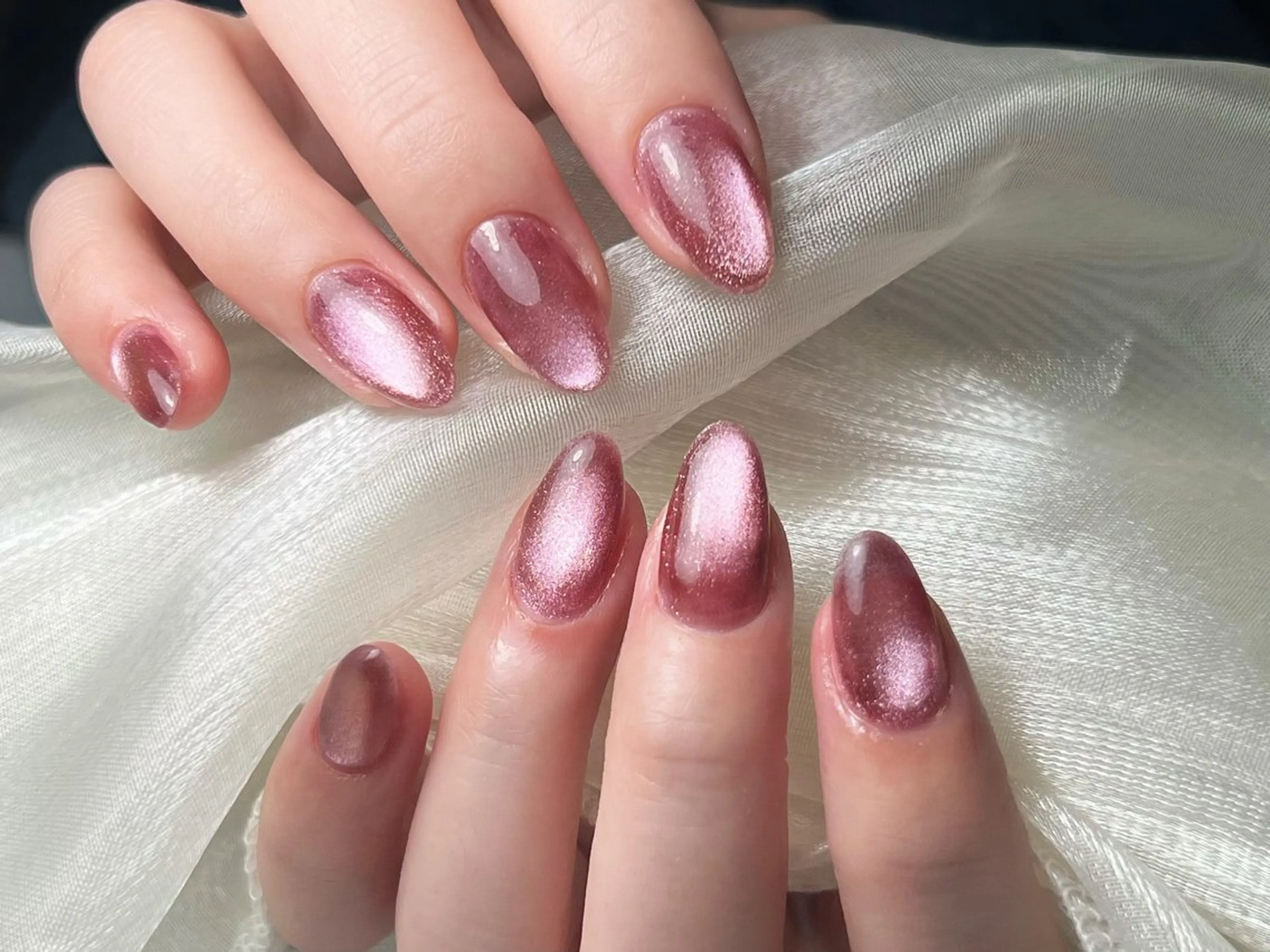 ネイル 長さ出し フレンチネイル ジェルネイル ガラスフレンチ 韓国ネイル ハンドネイル ハンドケア HD Studioのネイルデザイン