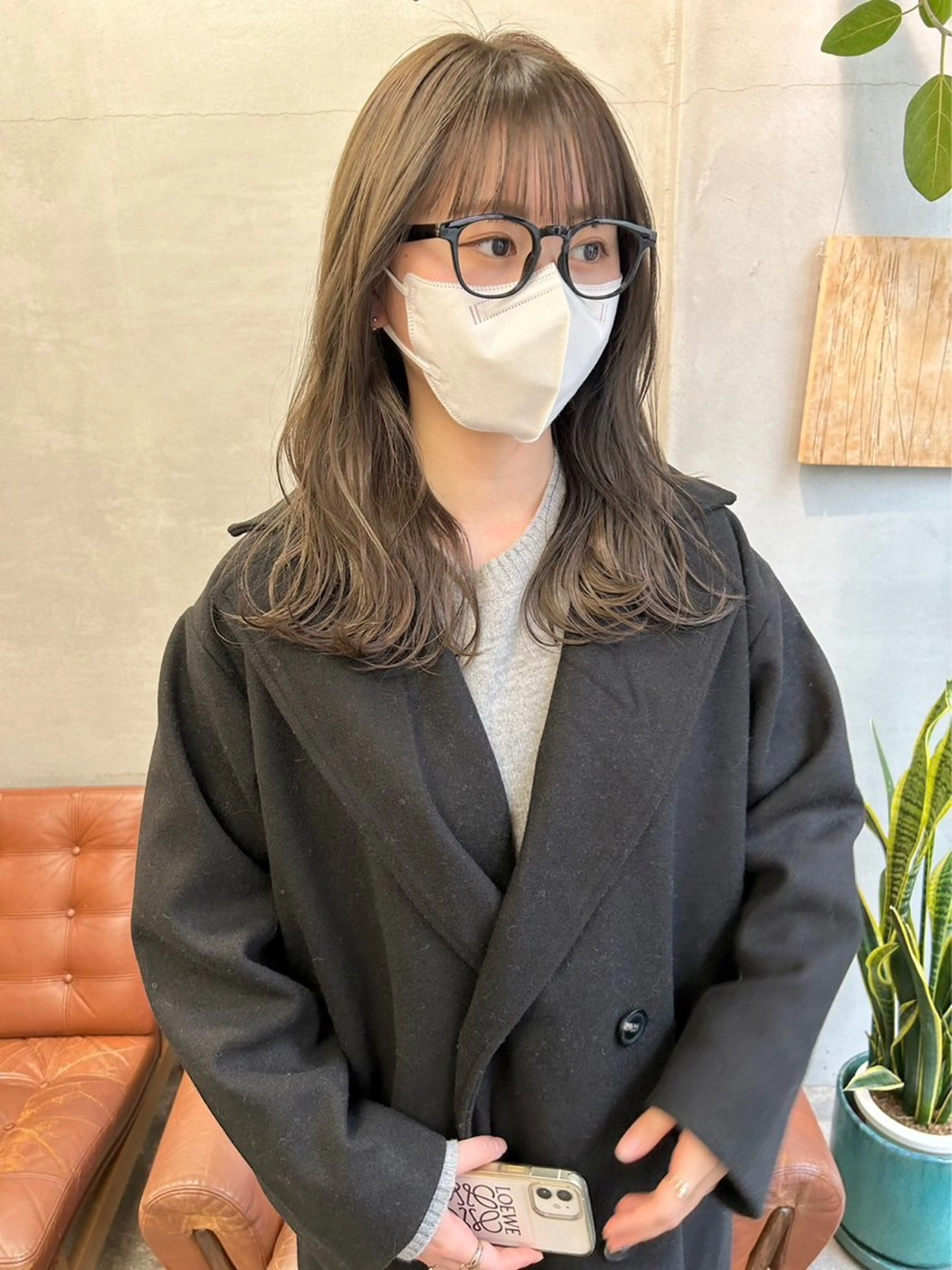 セミロング 田中 樹奈のヘアスタイル