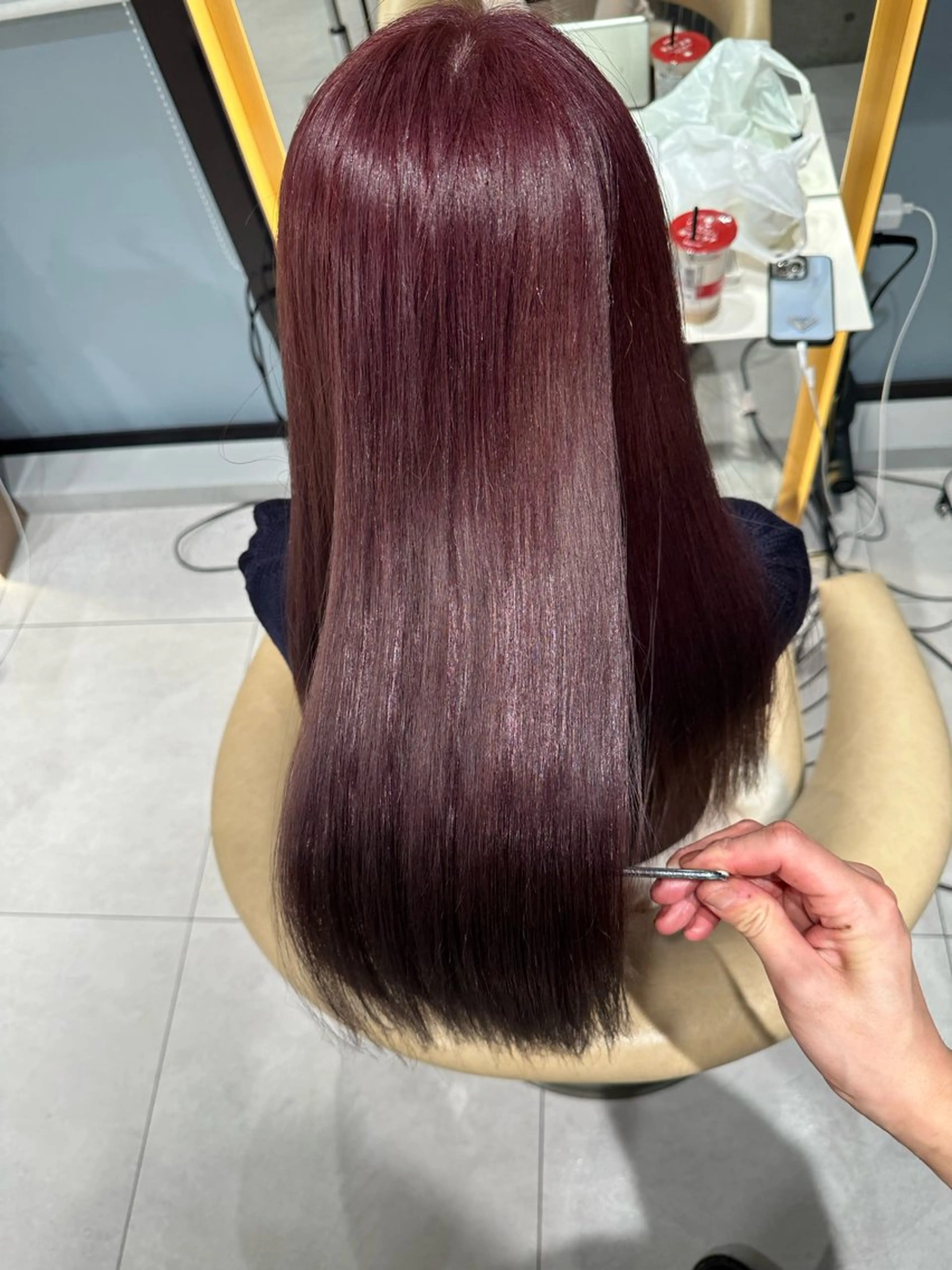 ロング カラー カット ヘアカラー トリートメント 《髪質改善✖️オリー ブ🧸》小嶋拓也のヘアスタイル