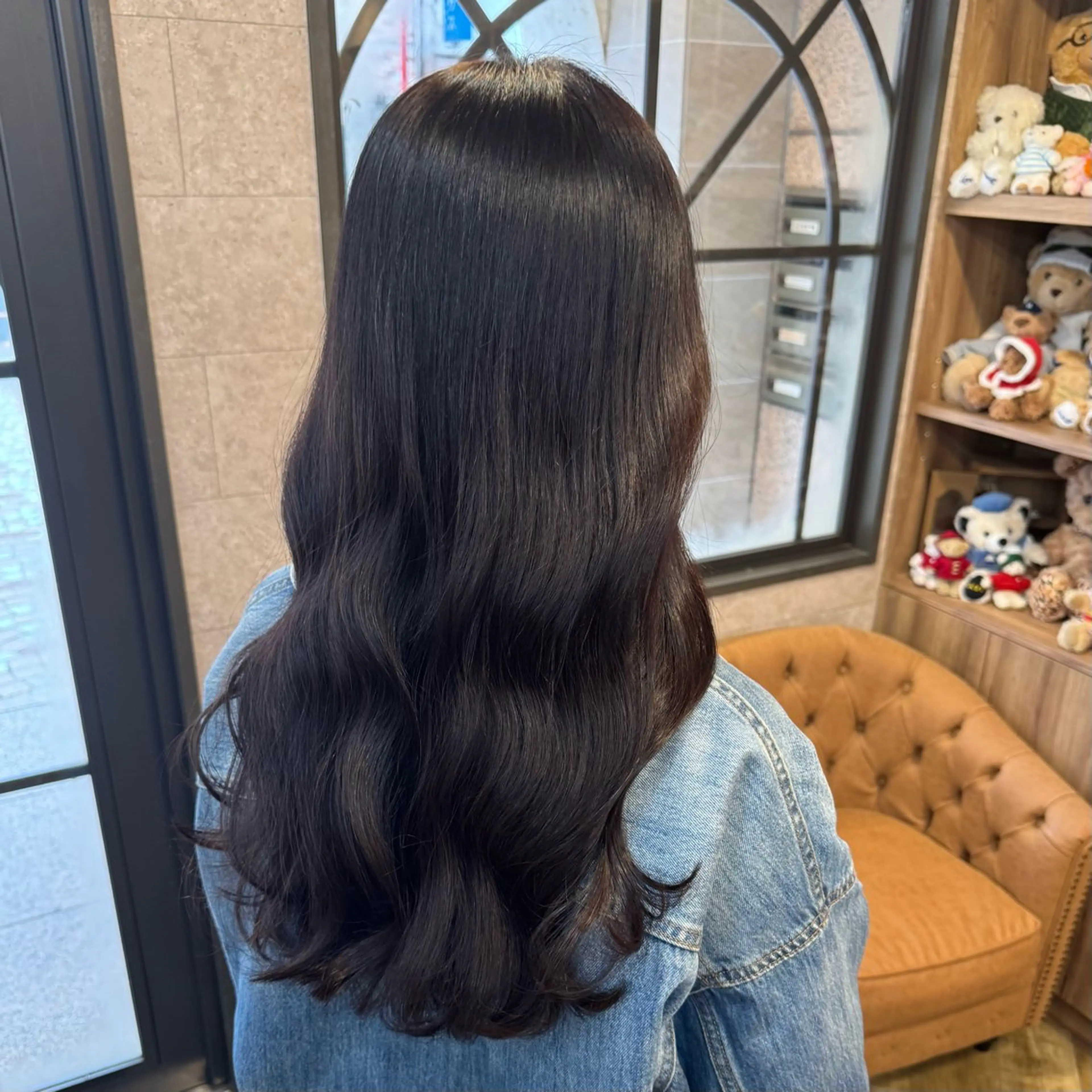 ロング カラー ブラウンカラー ダークブラウン カット ヘアカラー レイヤーカット// メイのヘアスタイル