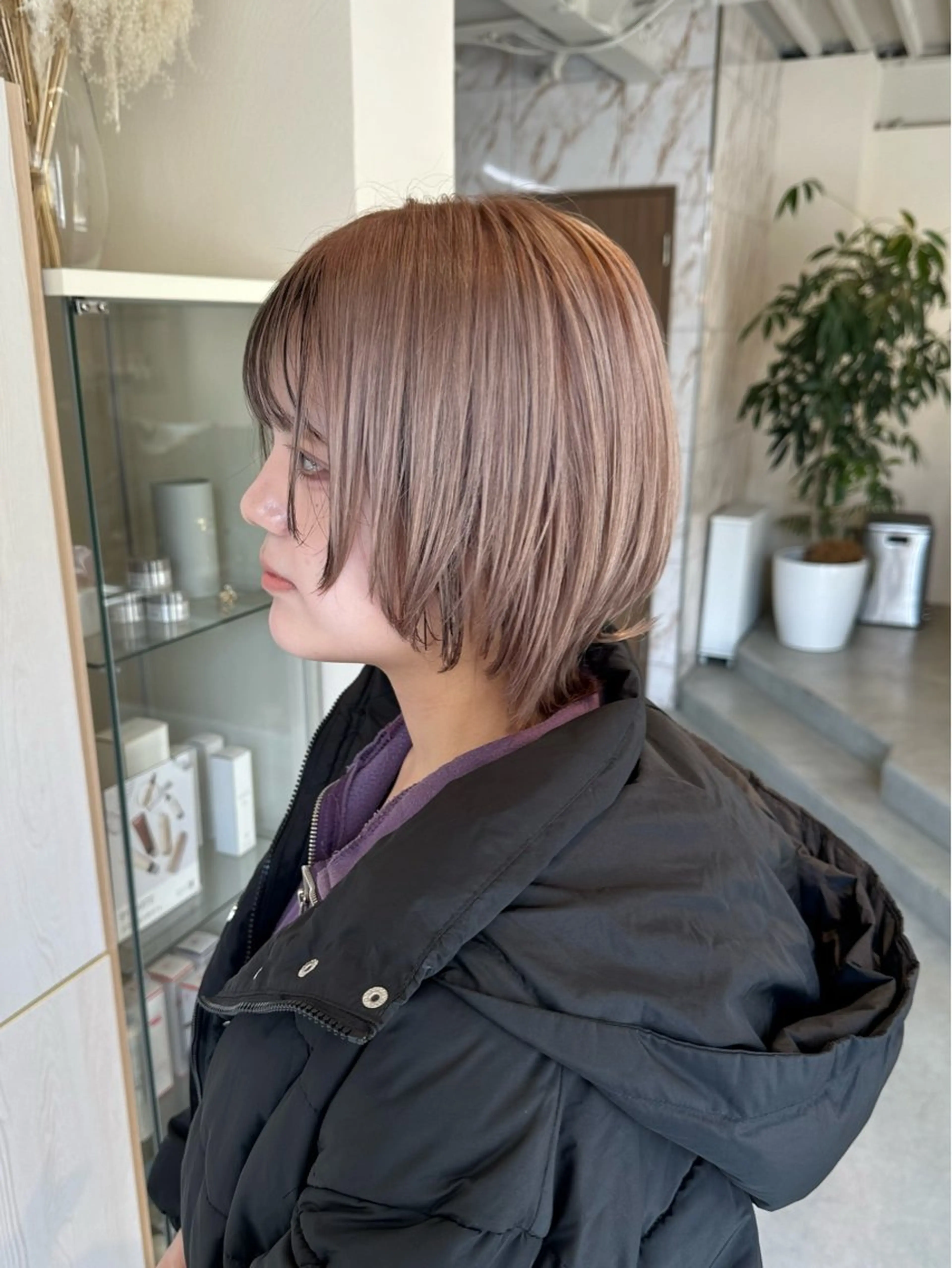 ショート カラー ハイトーン×似合わせ 🌱中川慎之介のヘアスタイル