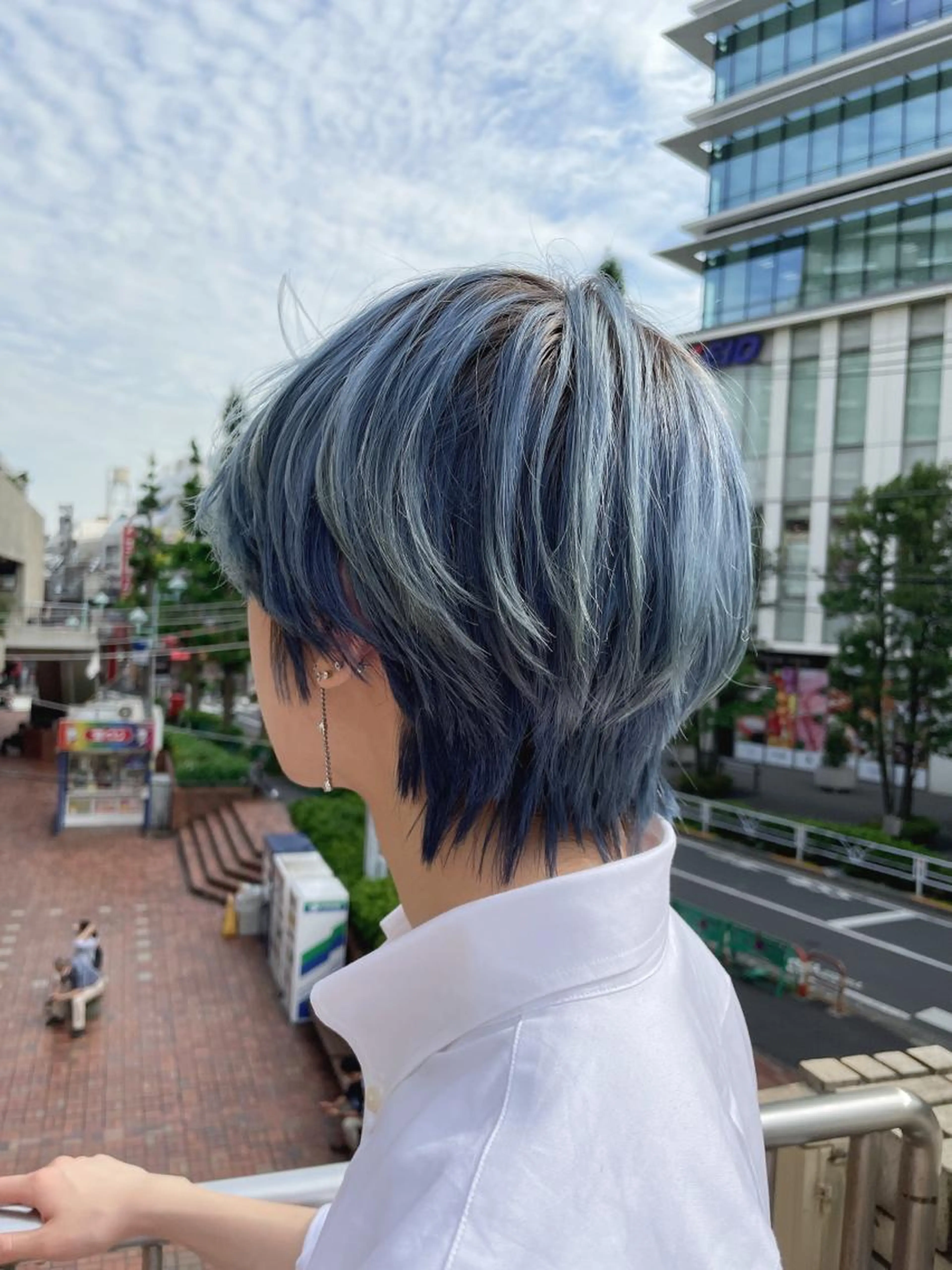 韓国カット（メンズ）　30分　#マッシュ　#センターパート　#毛流れ ダウンパーマの写真