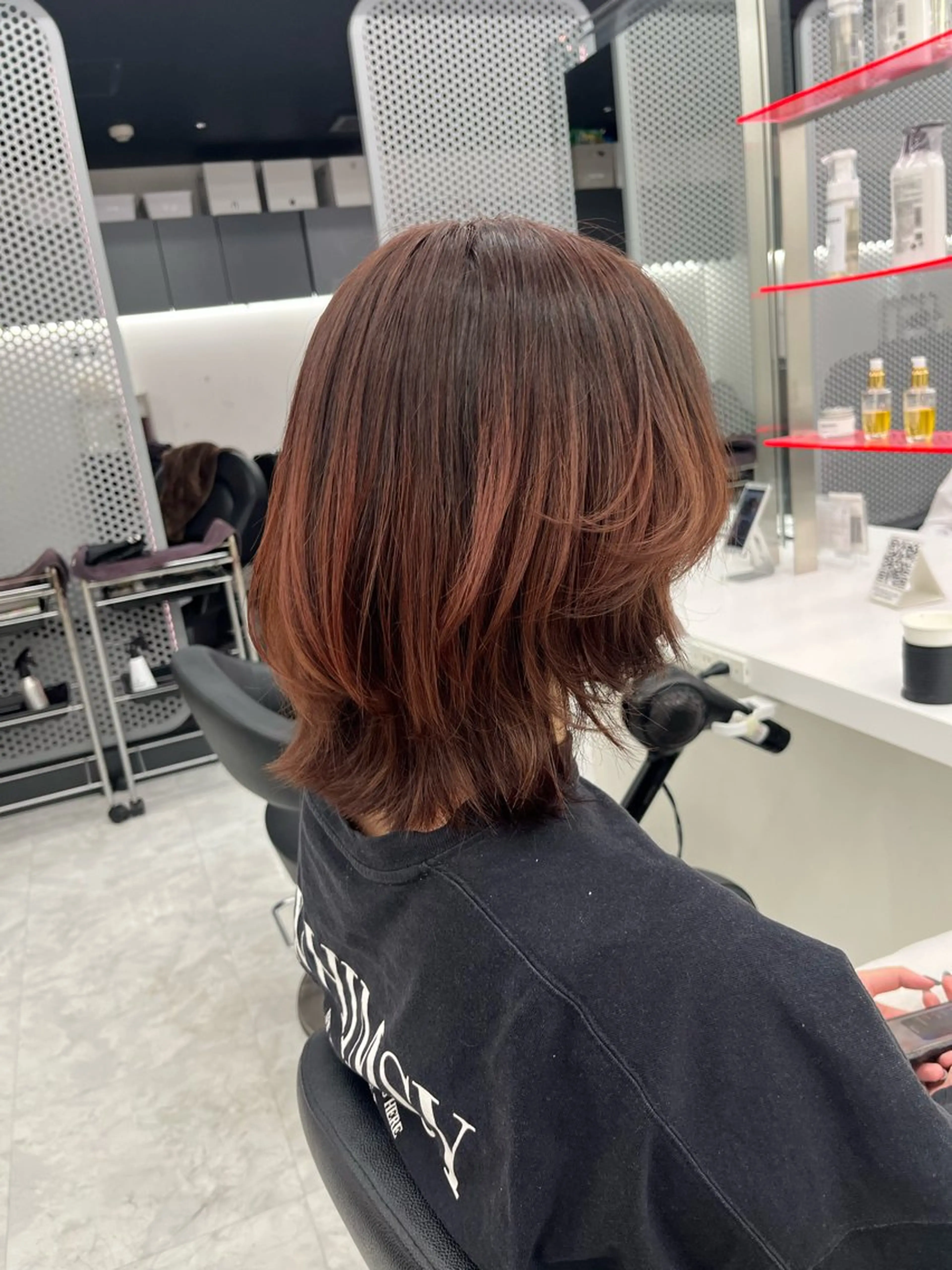 ミディアム カラー ウルフカット カット 💖トレンド春夏 カラー💖FUTAのヘアスタイル