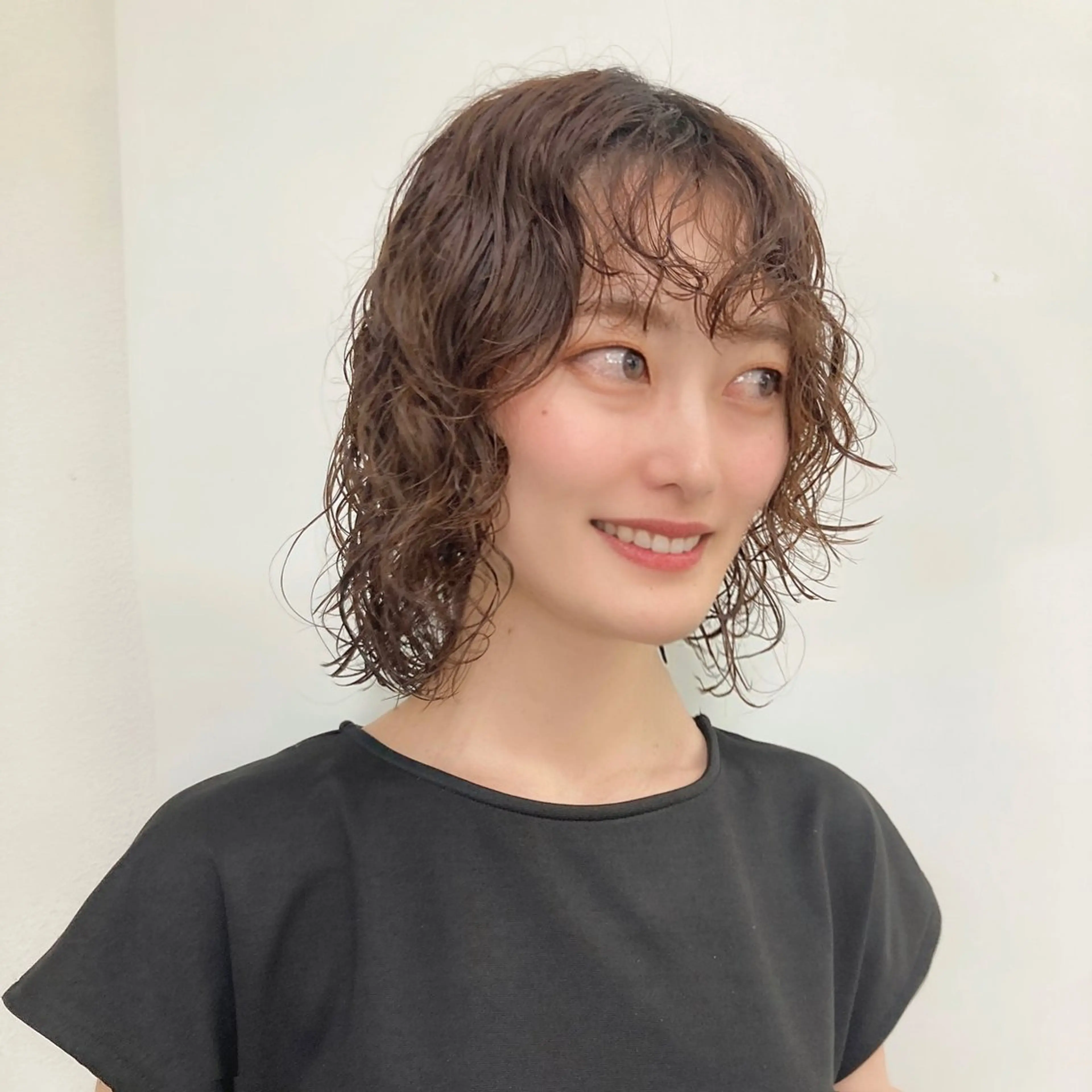 ショート パーマ ウルフレイヤー エクステ/kokiのヘアスタイル