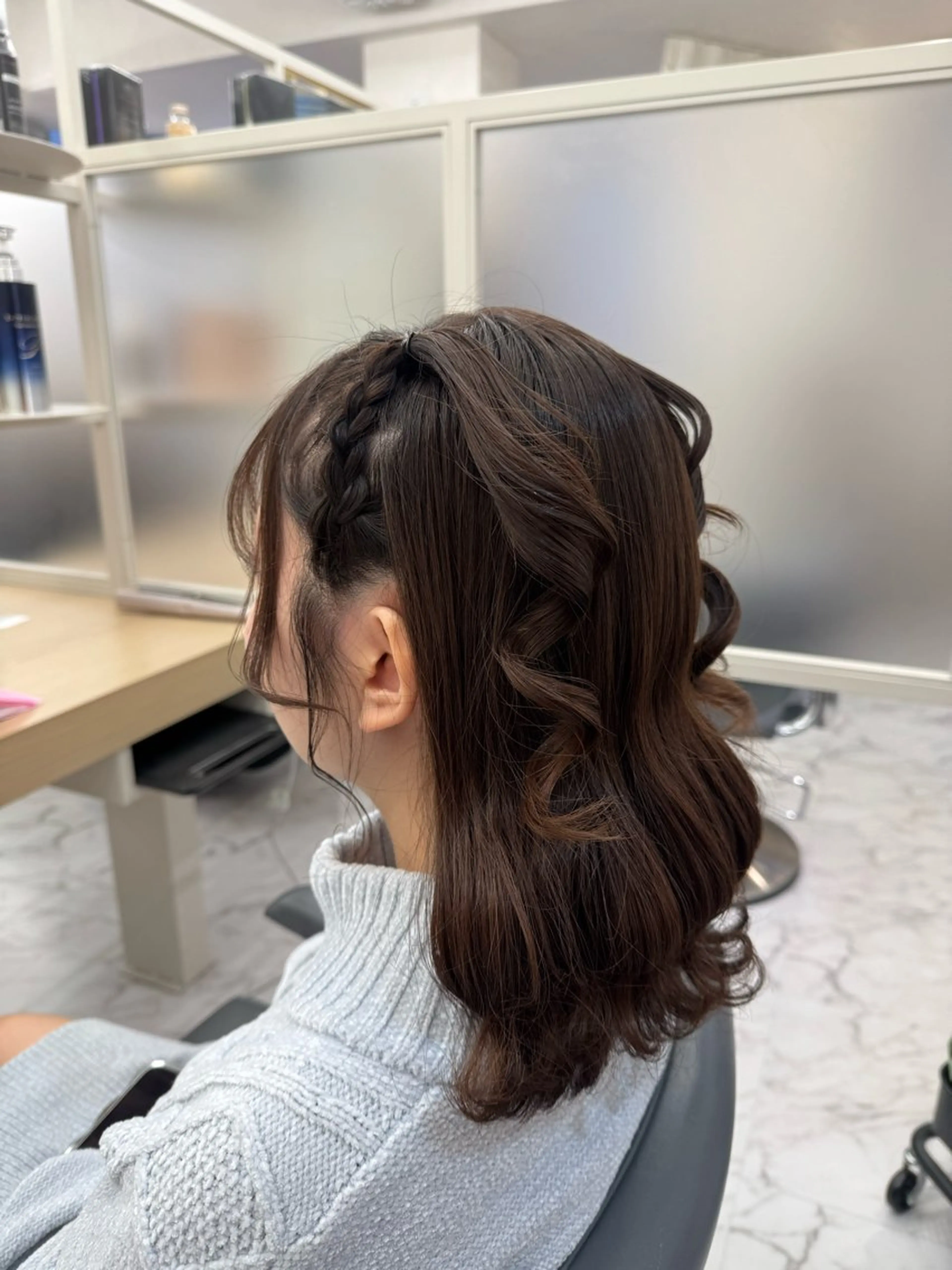 ミディアム ヘアアレンジ ヘアセット 韓国/アイドルヘア 🎀みづきのヘアスタイル