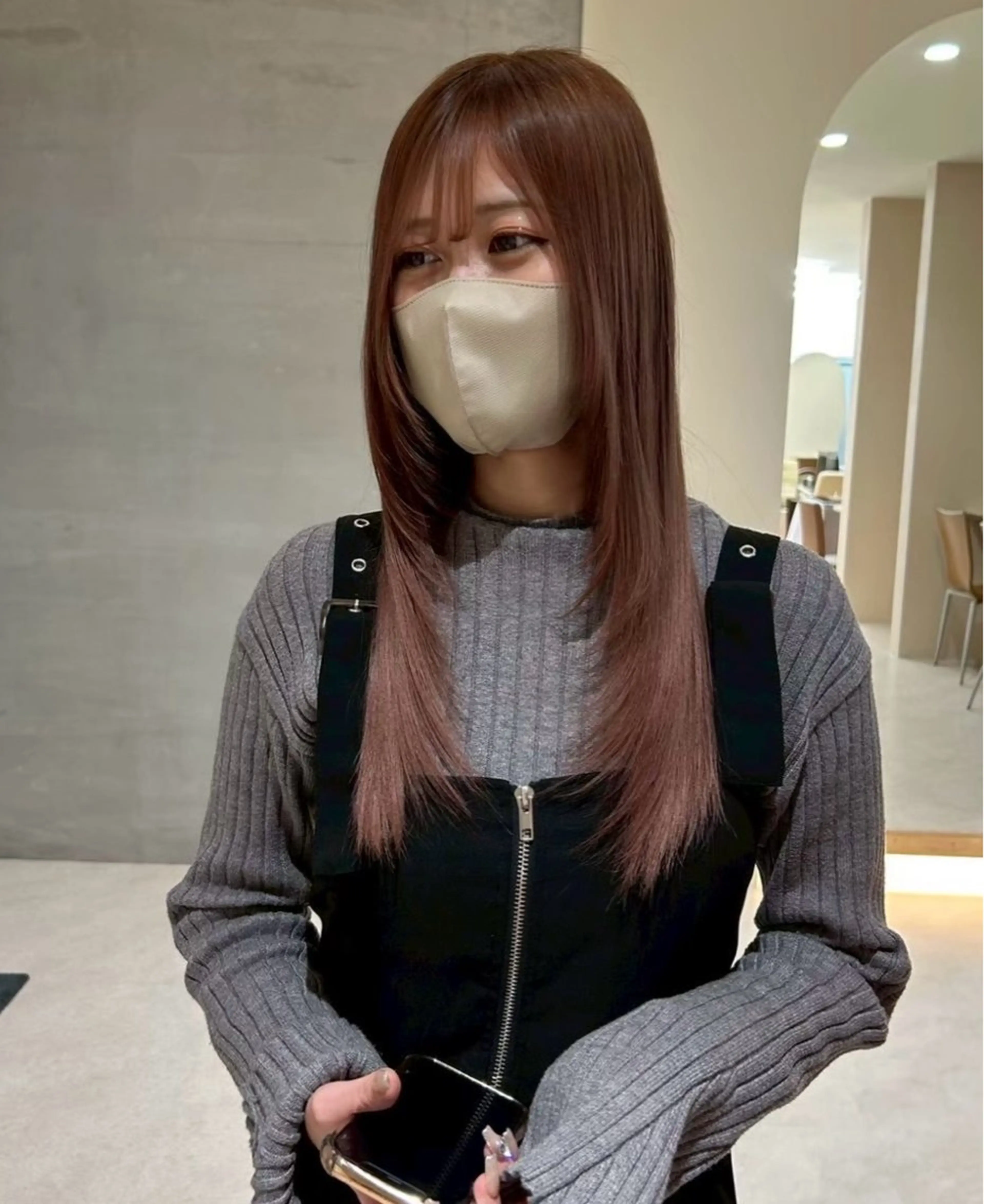 ロング カラー ロングレイヤー レイヤーカット ロング 当日予約◎ボブ/ 透明感カラー/まこのヘアスタイル