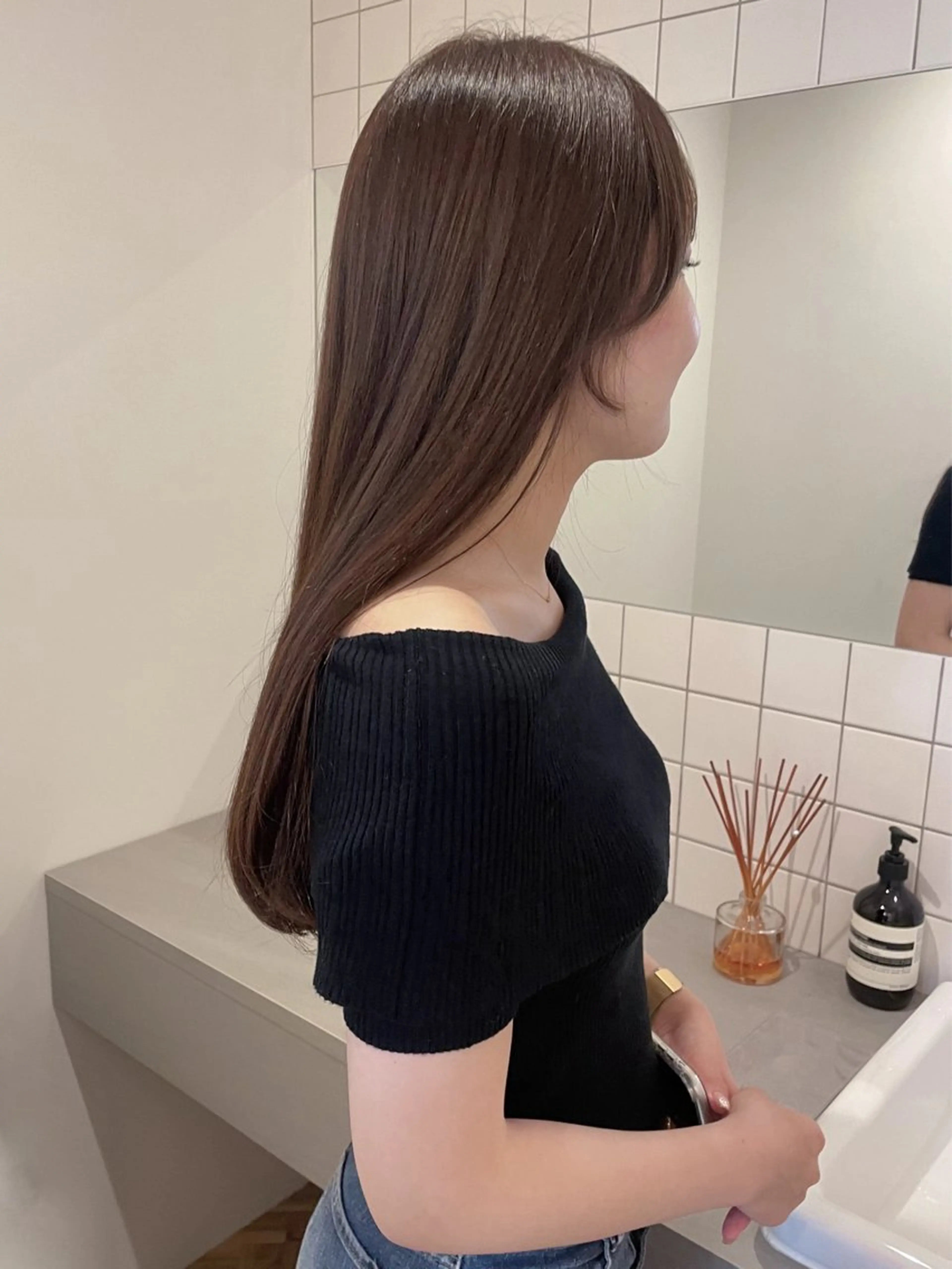 ロング ボブカットモデル/パ ーマ/harunaのヘアスタイル