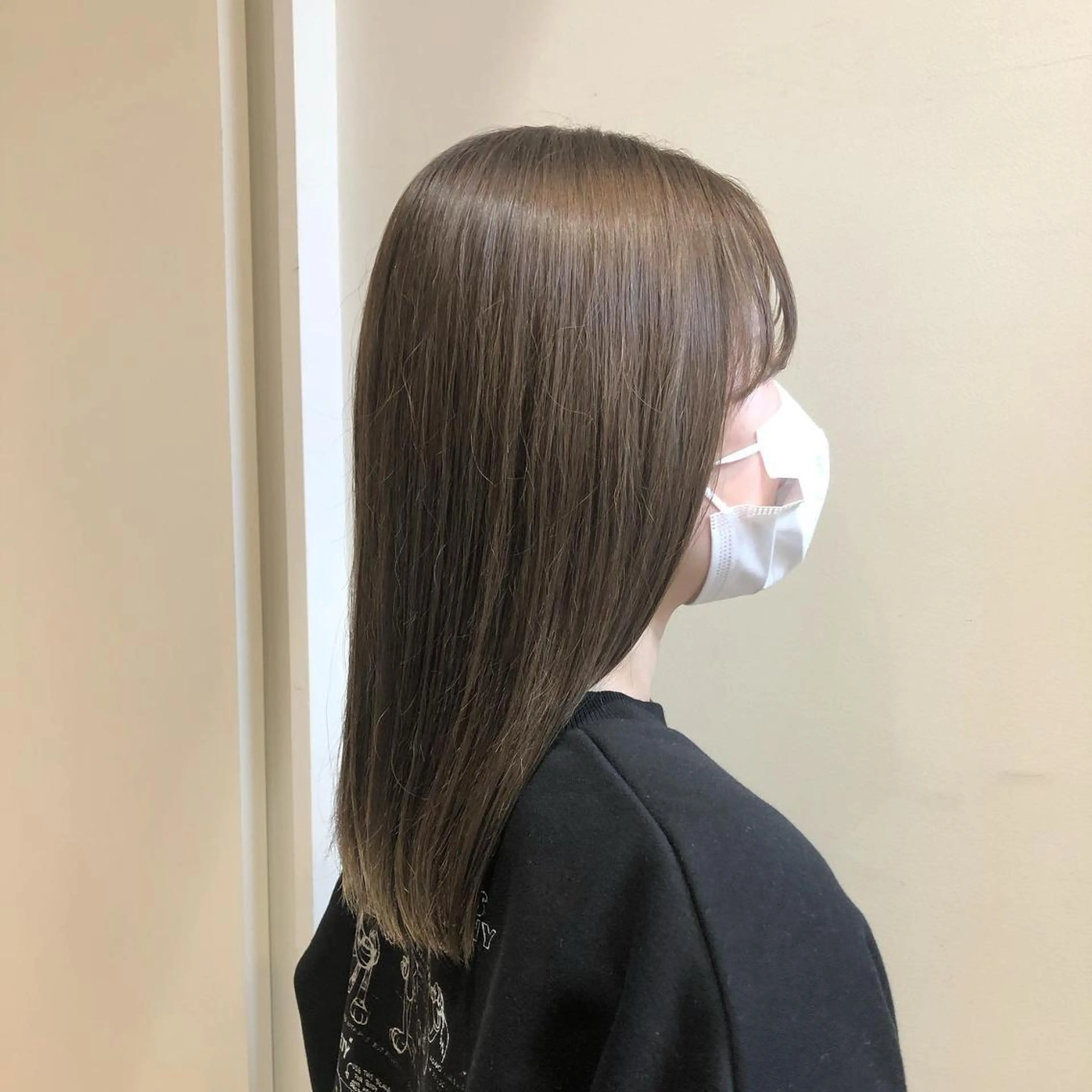 セミロング カラー ヘアアレンジ ベージュカラー ブリーチ ハイトーンカラー ブリーチなしカラー ✨🌿大人可愛い愛さ れhair🌿✨松本のヘアスタイル