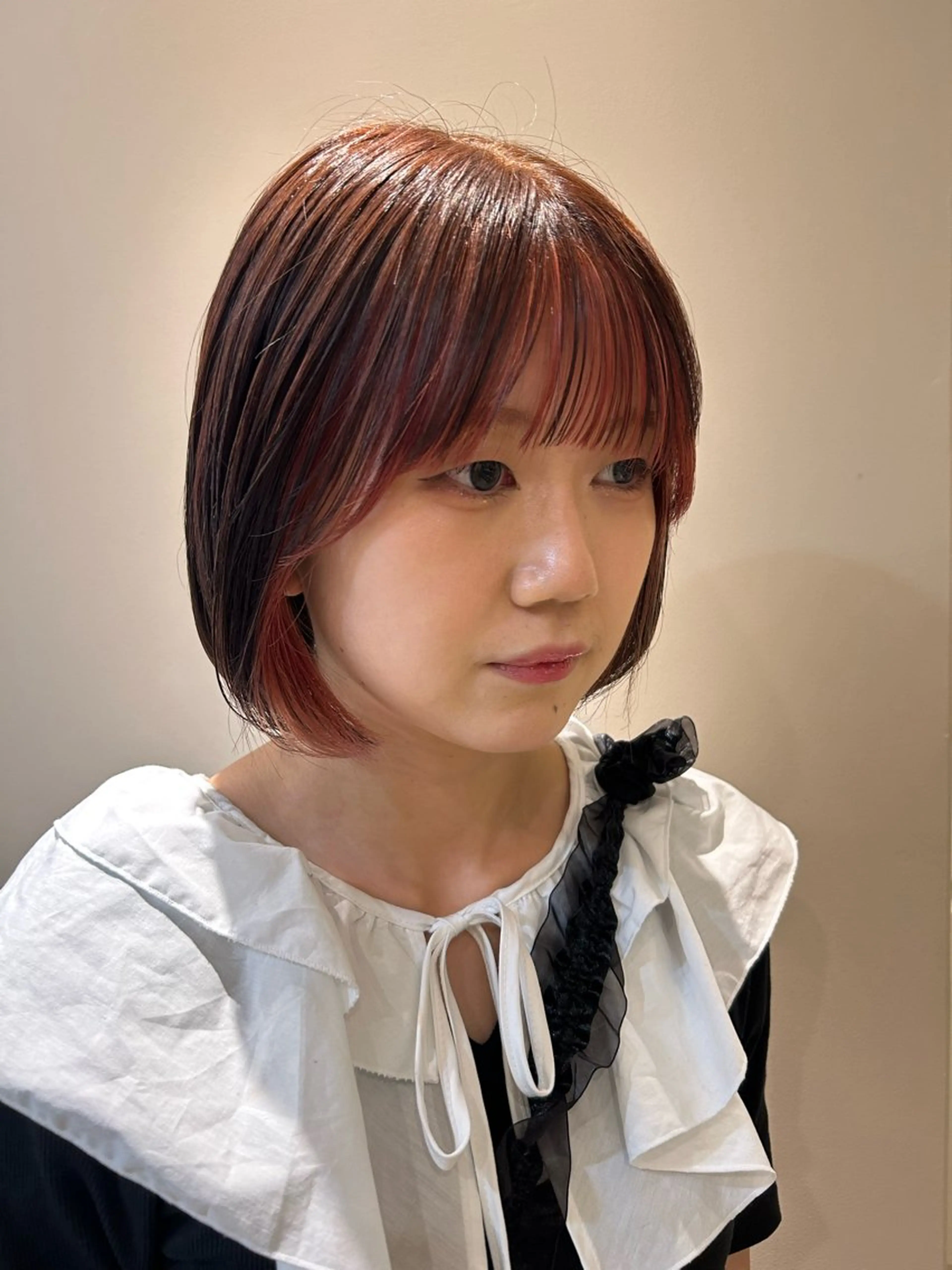 ミディアム ヘアカラー ♥yelm ユウナ♥のヘアスタイル