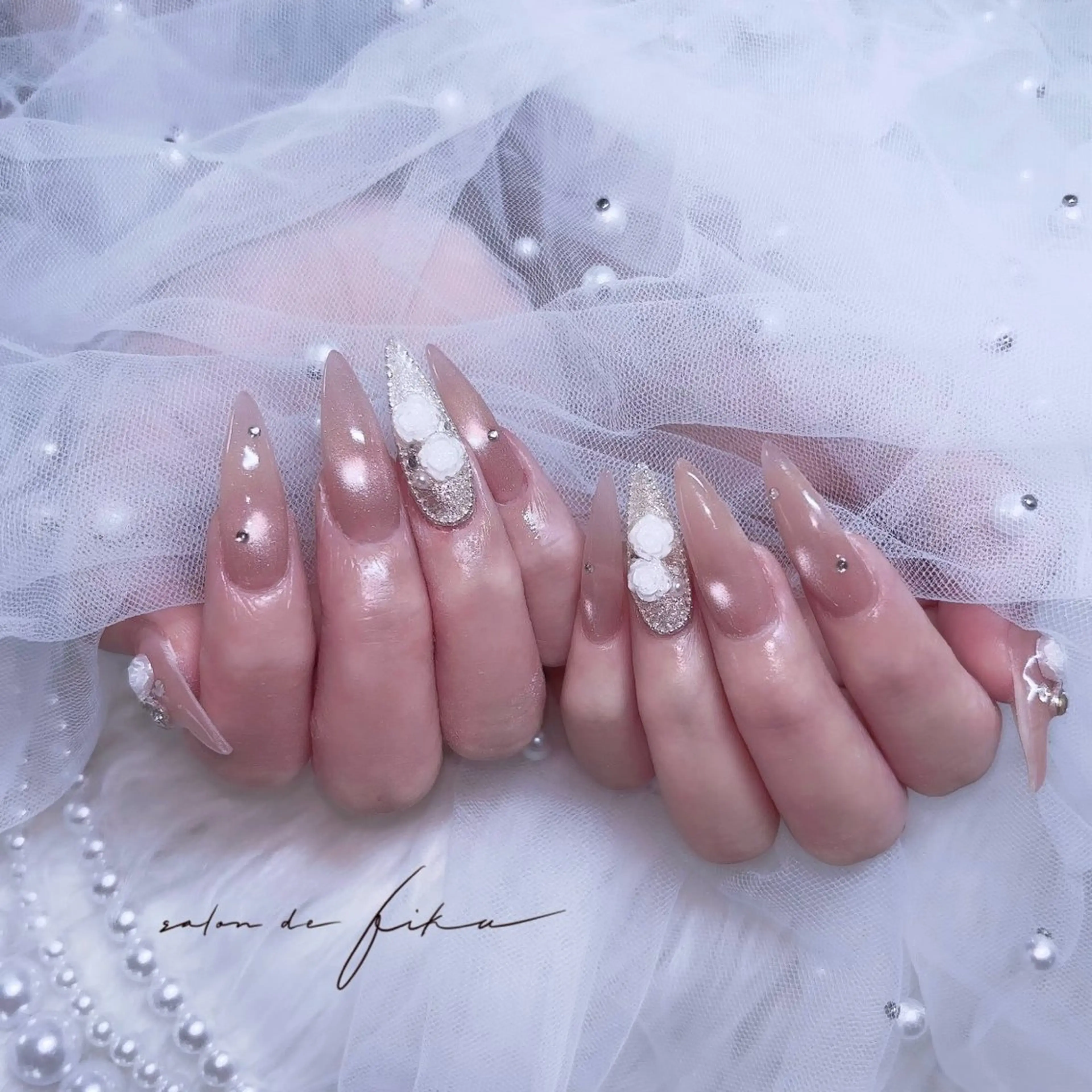 ネイル ロングネイル ハンドネイル ayano 【パラジェル取扱店】のネイルデザイン