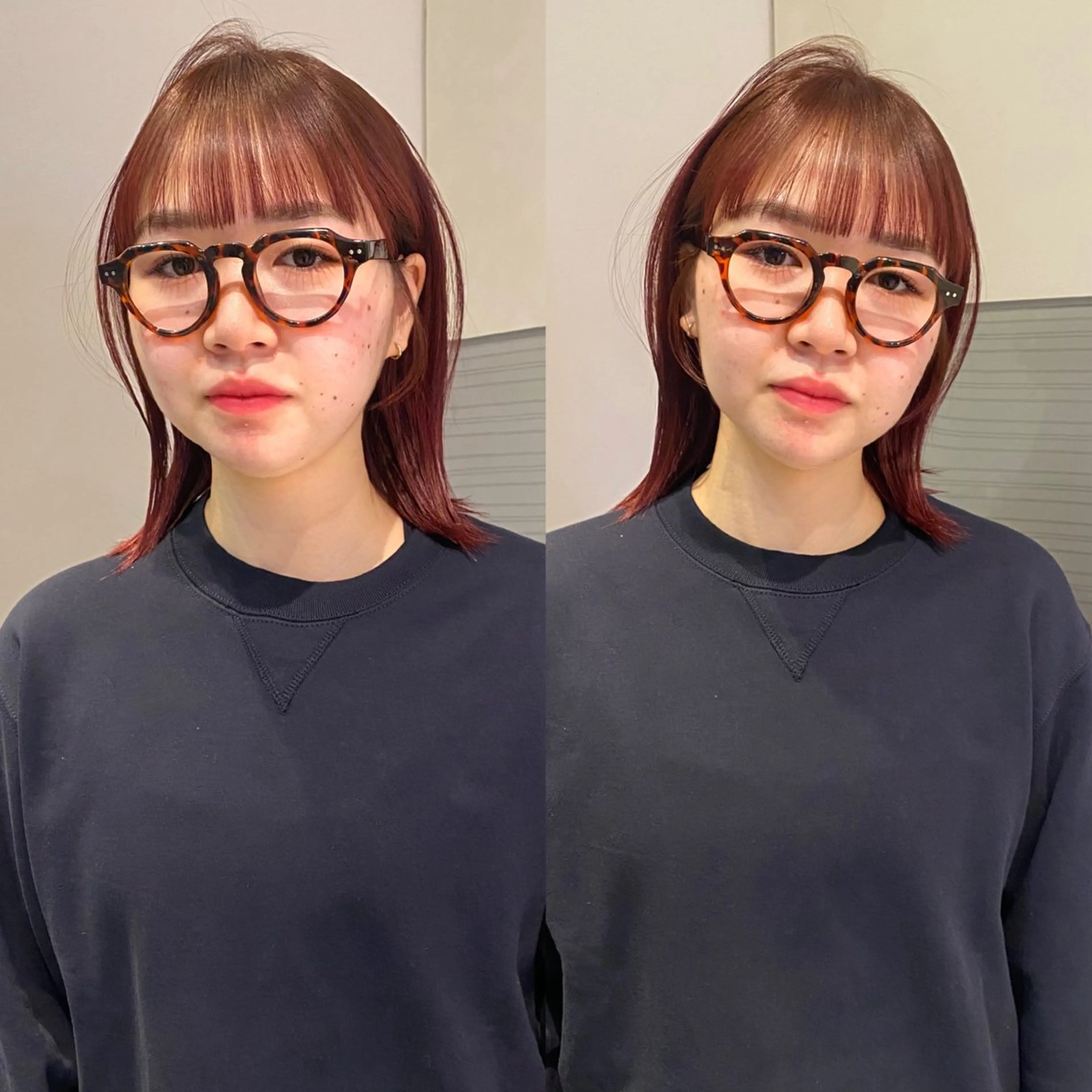 ミディアム カラー カット ヘアカラー トリートメント mai / linoah˚✧のヘアスタイル