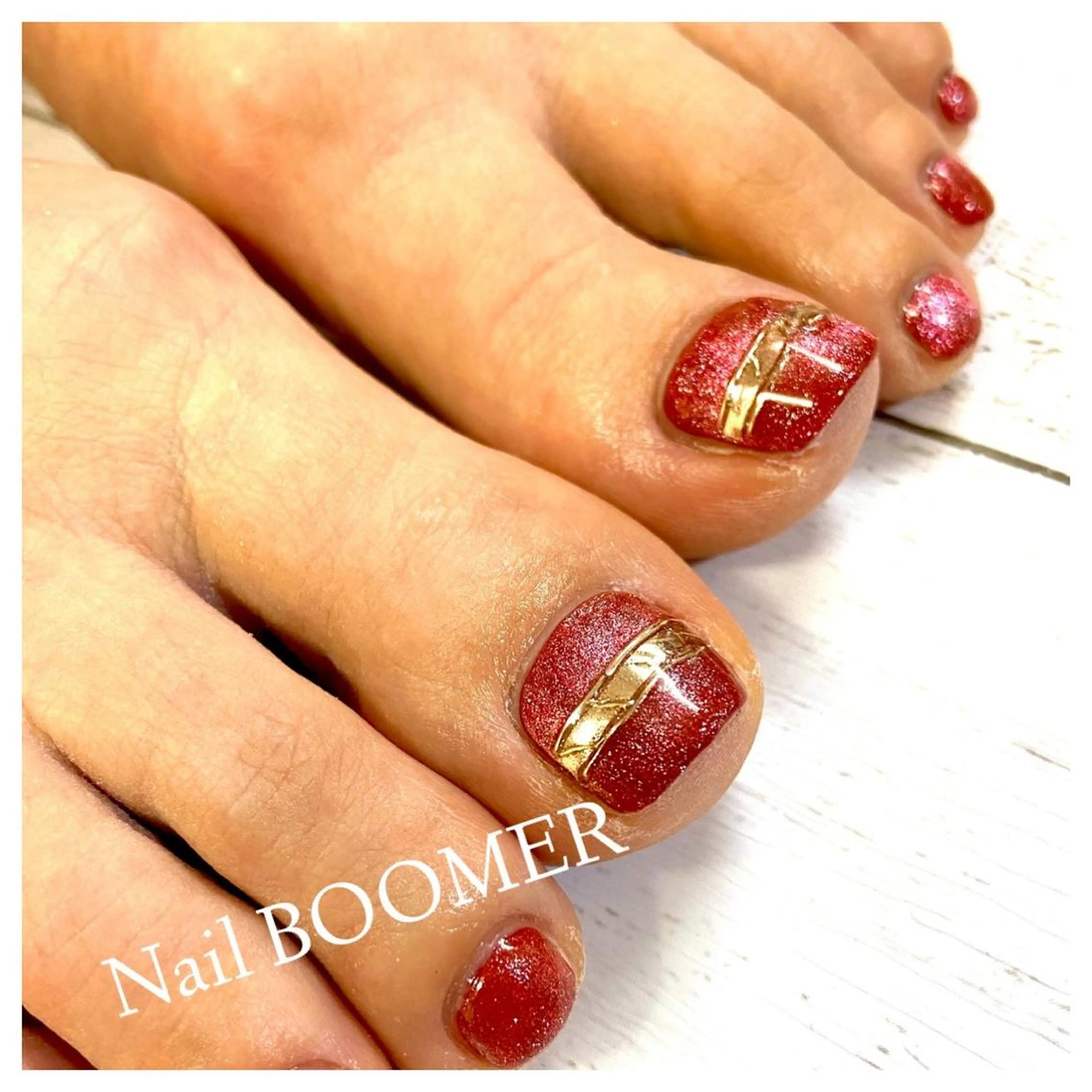 ネイル フットネイル ネイル ブーマーのネイルデザイン