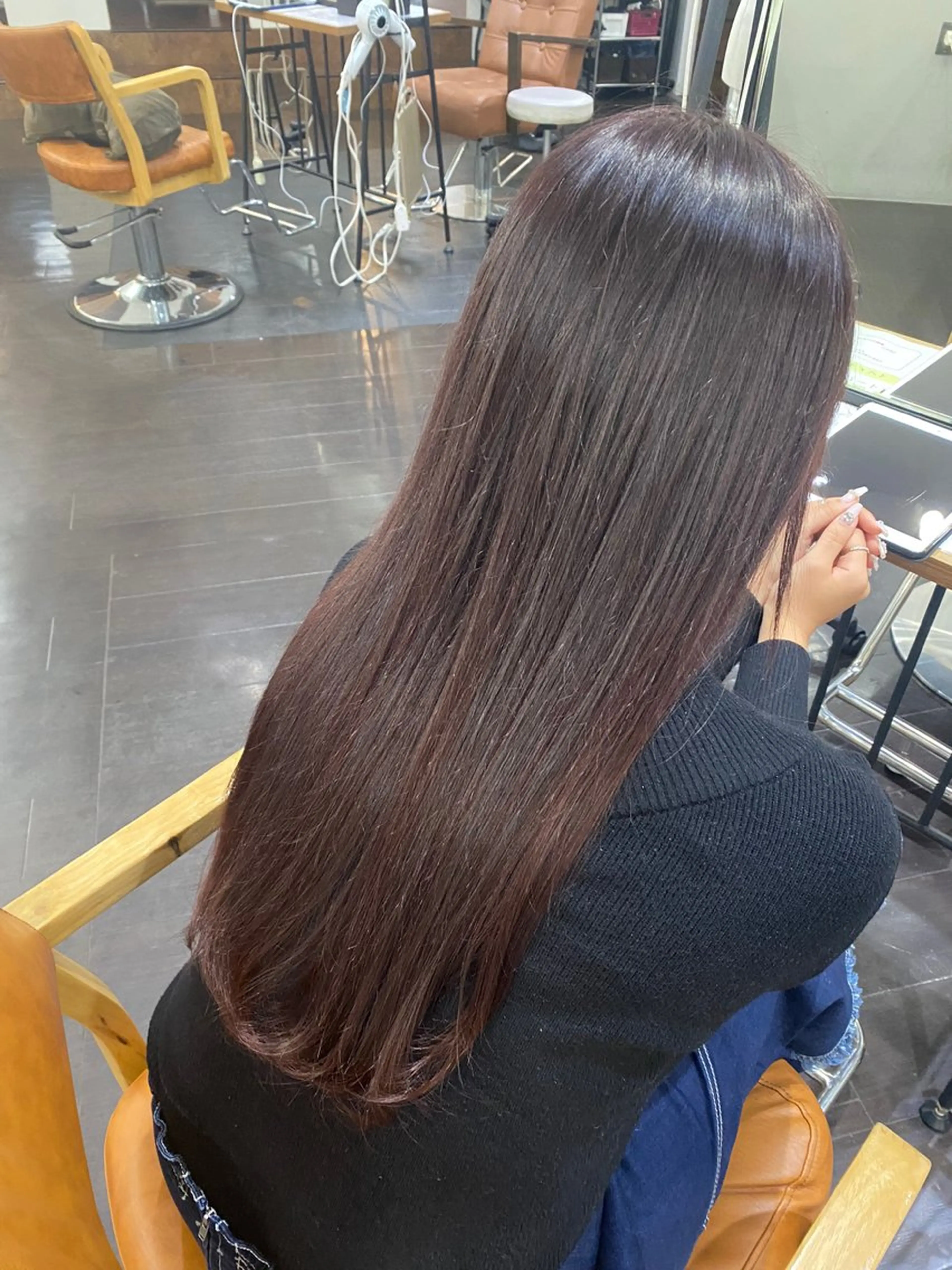 ロング カラー ヘアアレンジ 🍒ᩚ名駅/艶髪 縮毛矯正/あゆ🍒ᩚのヘアスタイル