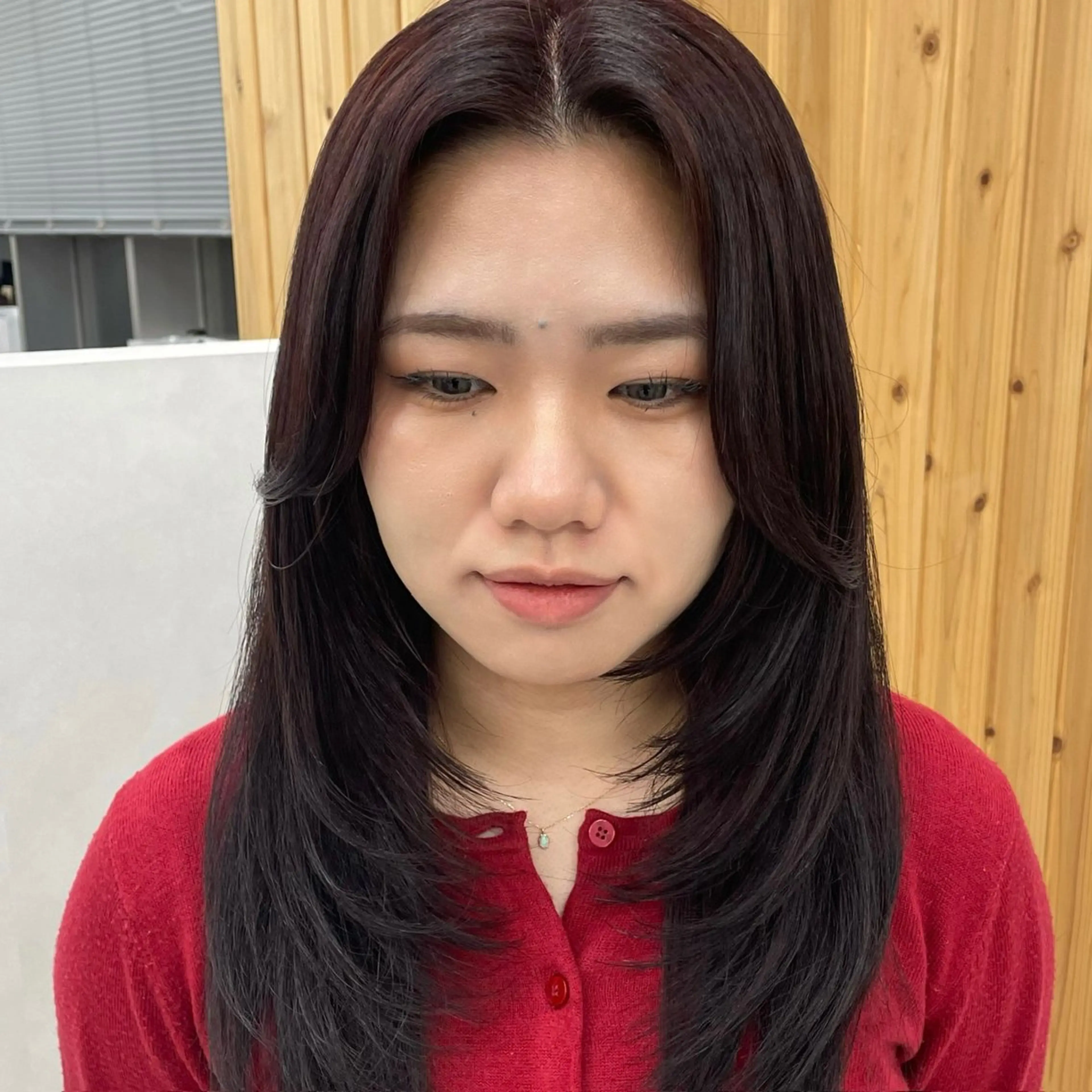 カラー ブリーチ ブリーチなしカラー Kaho 大阪カラーモデル募集のヘアスタイル