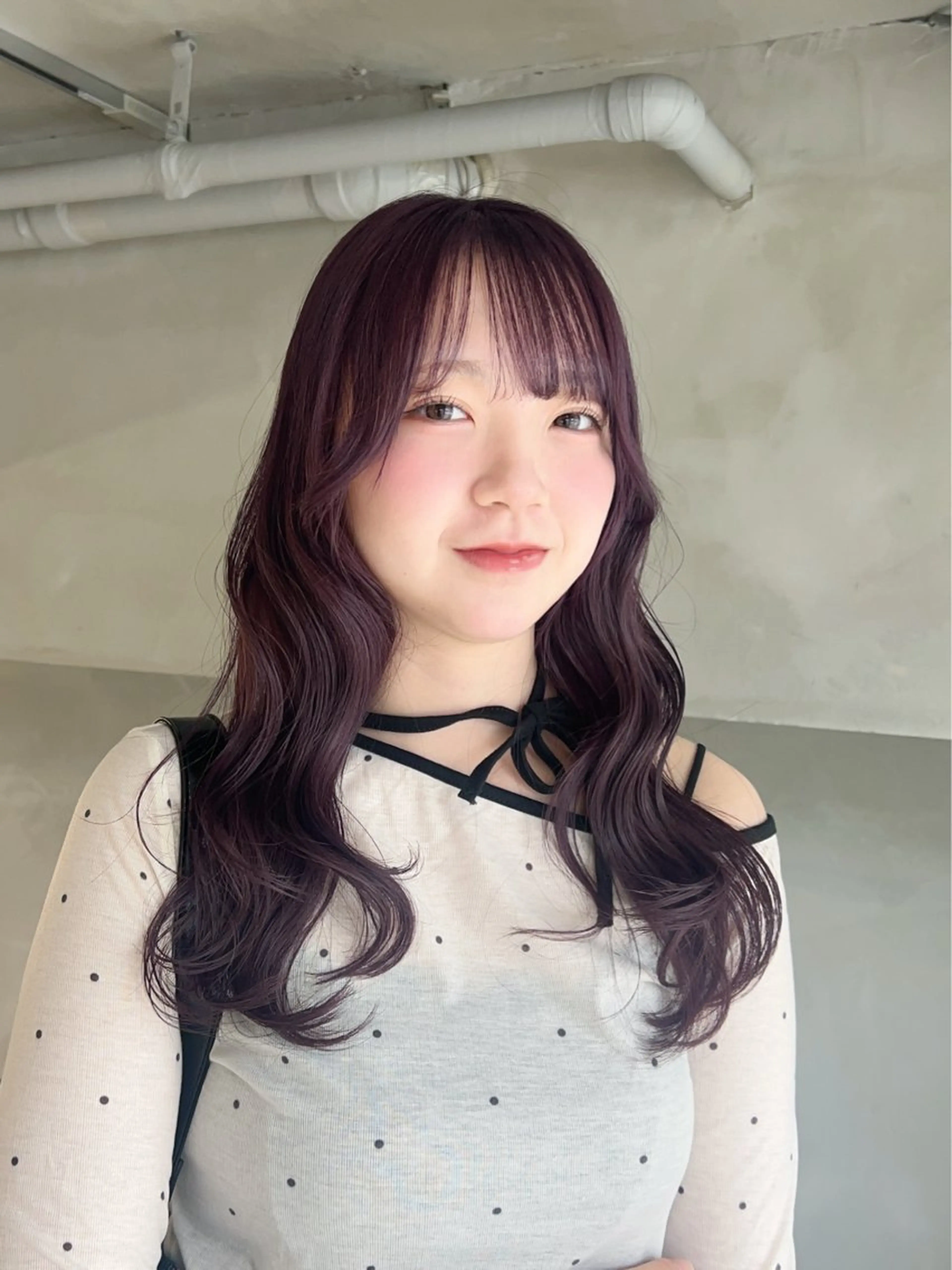 カラー グレージュ ラベンダーカラー ラベンダーグレージュ ラベンダーグレー ヘアカラー くすみカラー/ブリ ーチ seina★のヘアスタイル