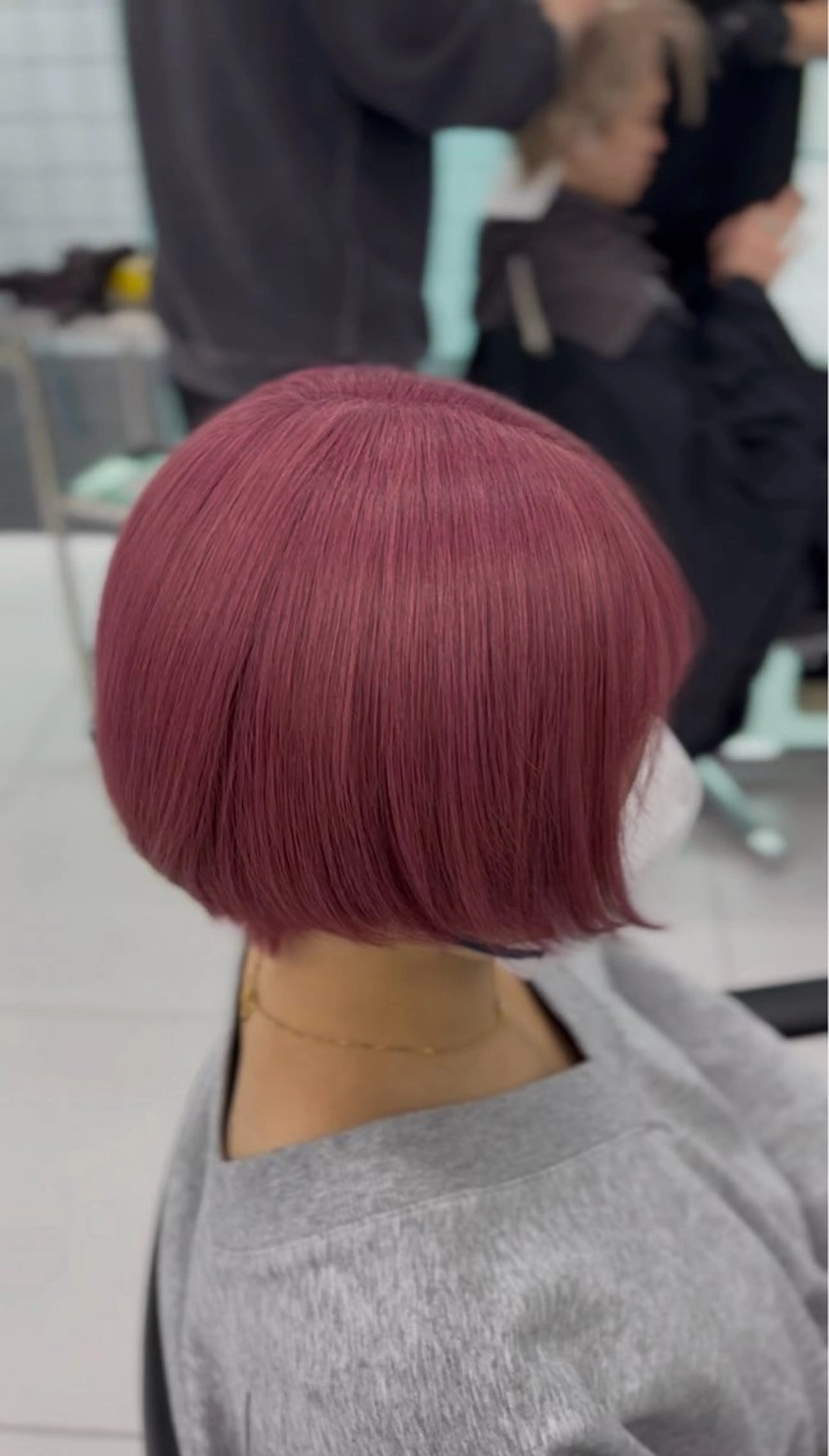 ショート カラー ブリーチ ピンクカラー ヘアカラー Miyu's Shibuya Flag所属・ねね🦖 /ブリーチカラーのヘアスタイル