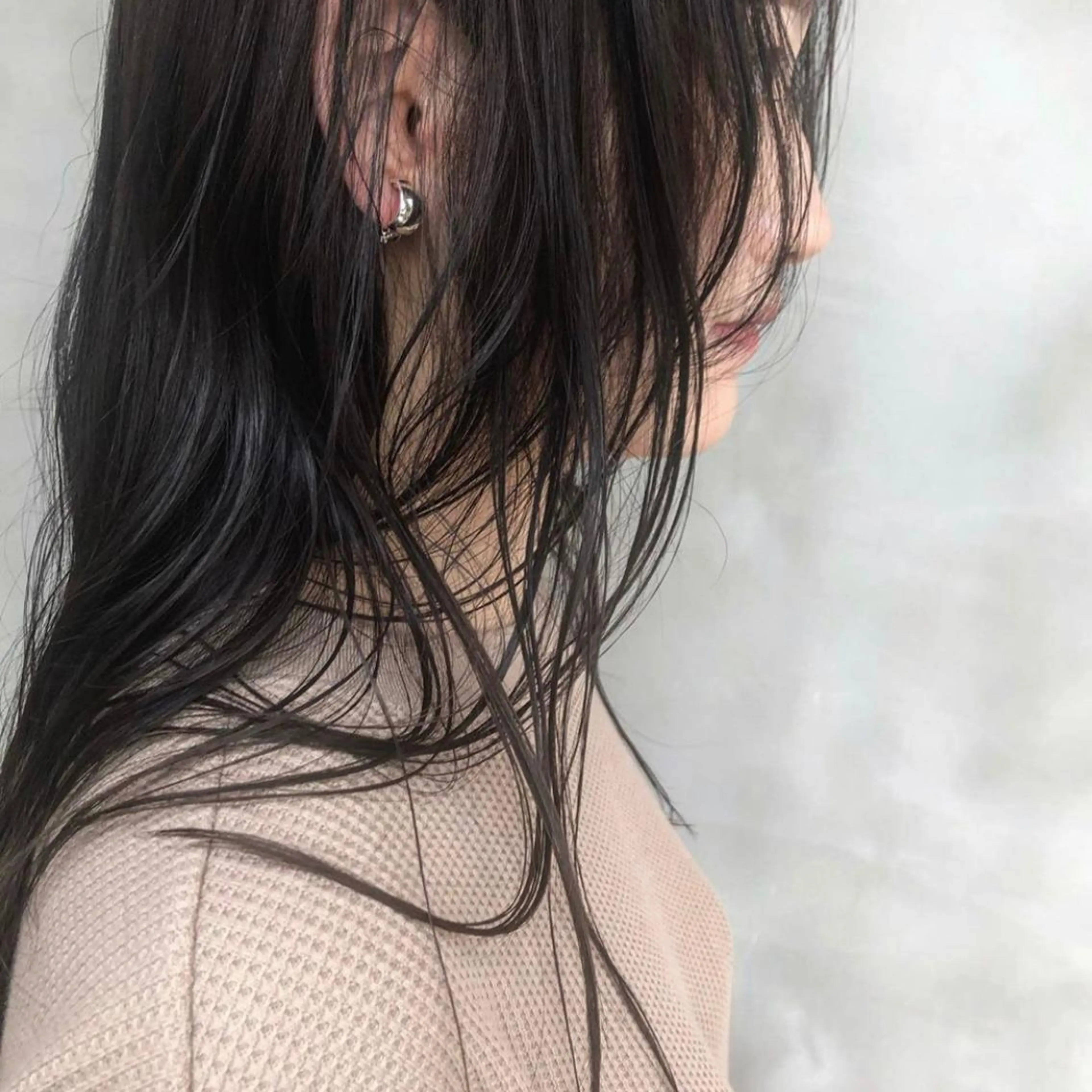 ロング カラー ヘアカラー トリートメント やまもと さえのヘアスタイル